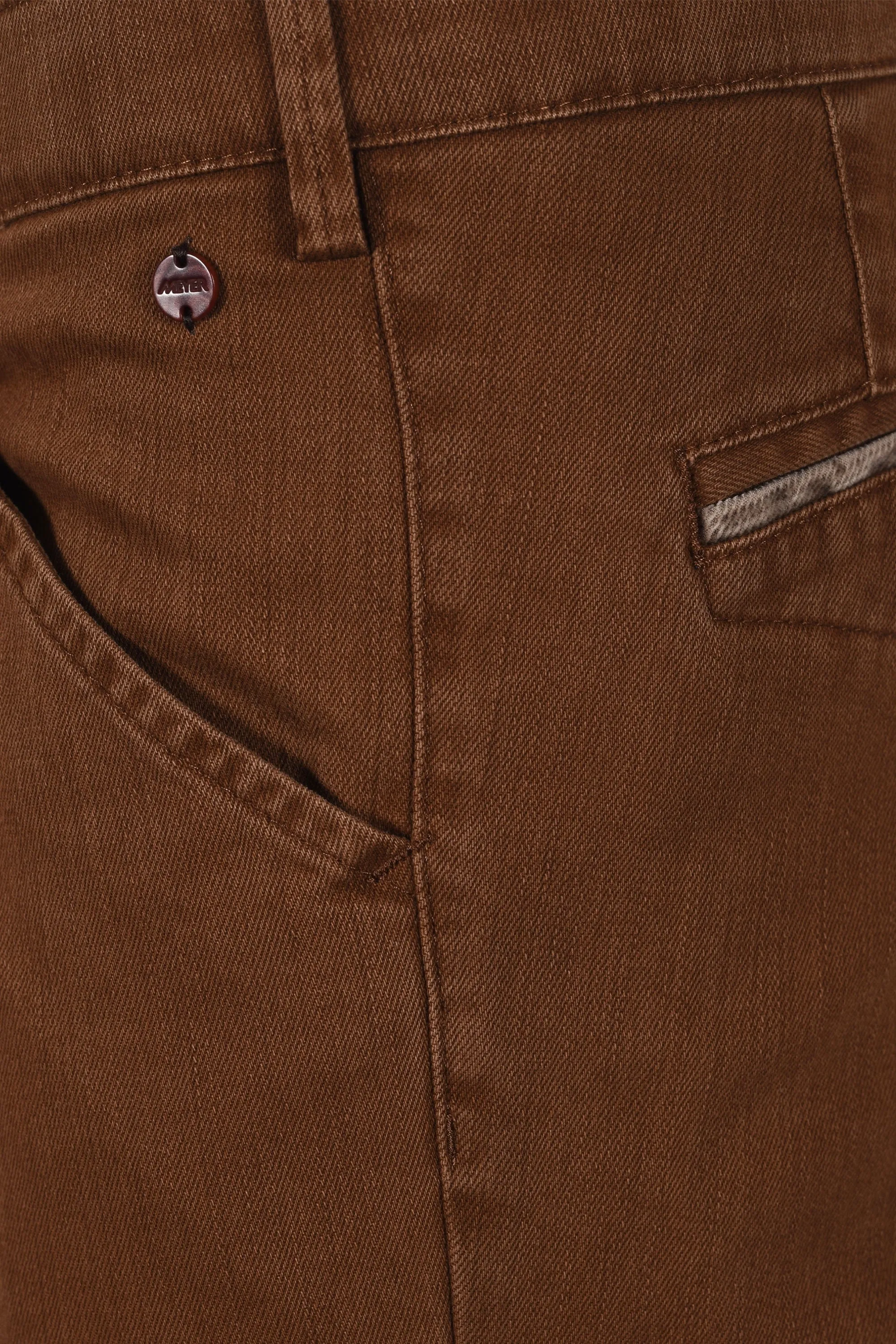 Meyer Chicago Cotton Trouser Tobacco