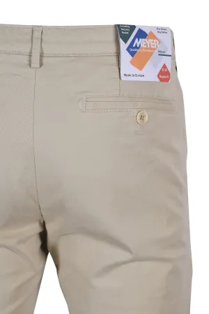 Meyer Roma Lightweight Cotton Trousers Stone
