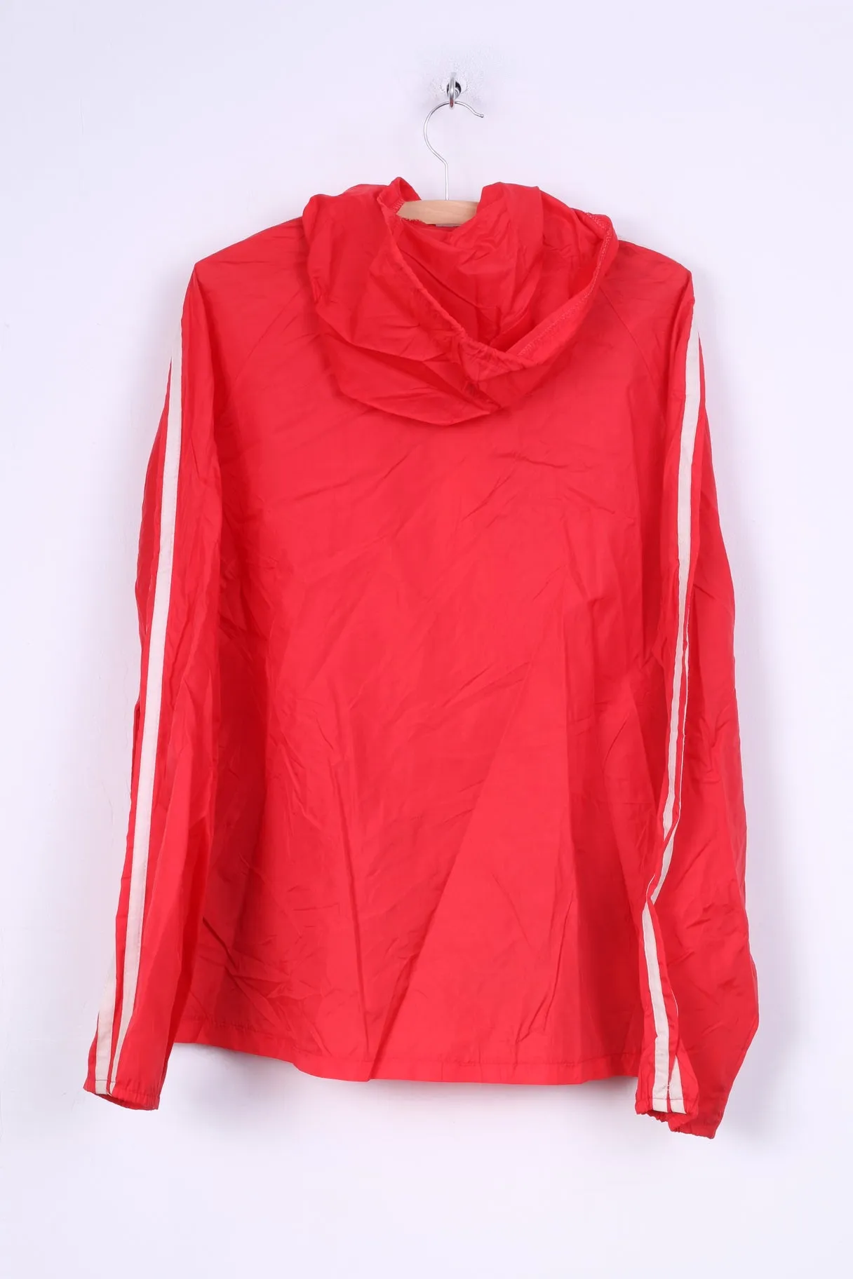 Monark Sport Ab Mens 6 Jacket Red Full Zipper Hooded Nylon Waterproof