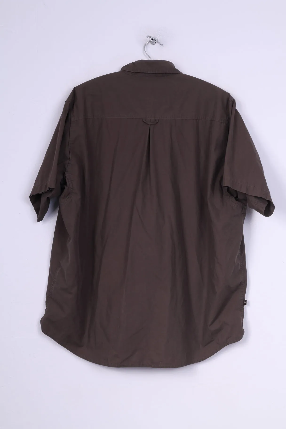 Mountainlife Mens XL(2X)  Casual Shirt Brown Short Sleeve Outdoor Company Brown