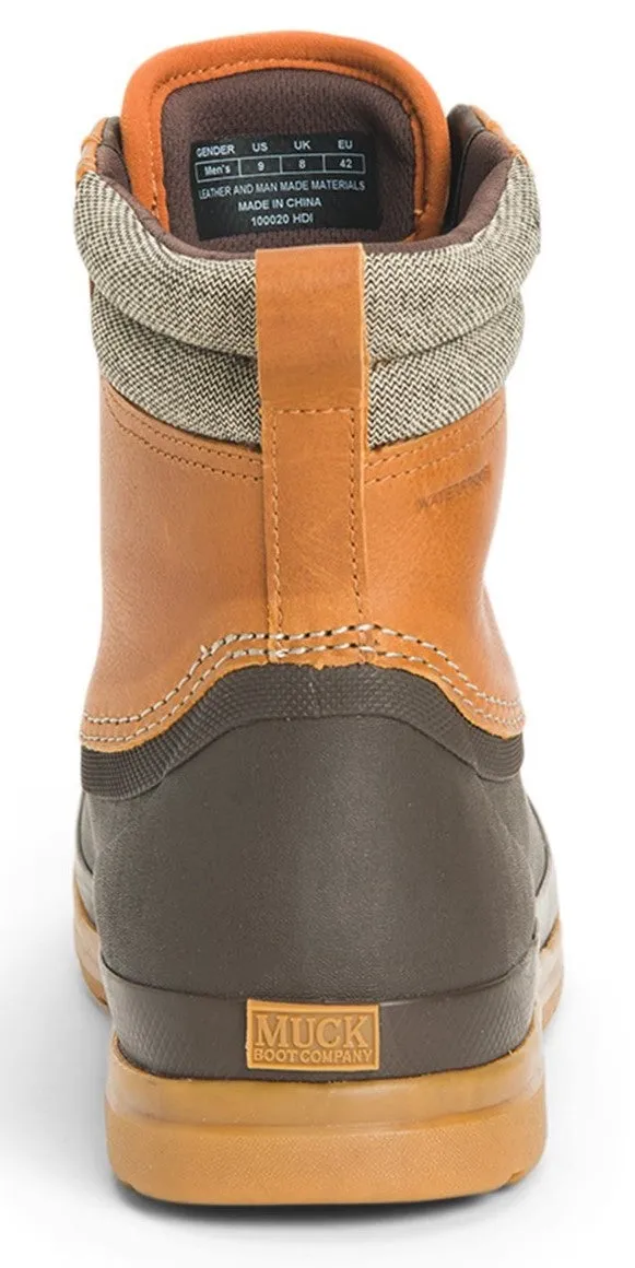 Muck Boot Originals Mens Leather Lace-Up Boot