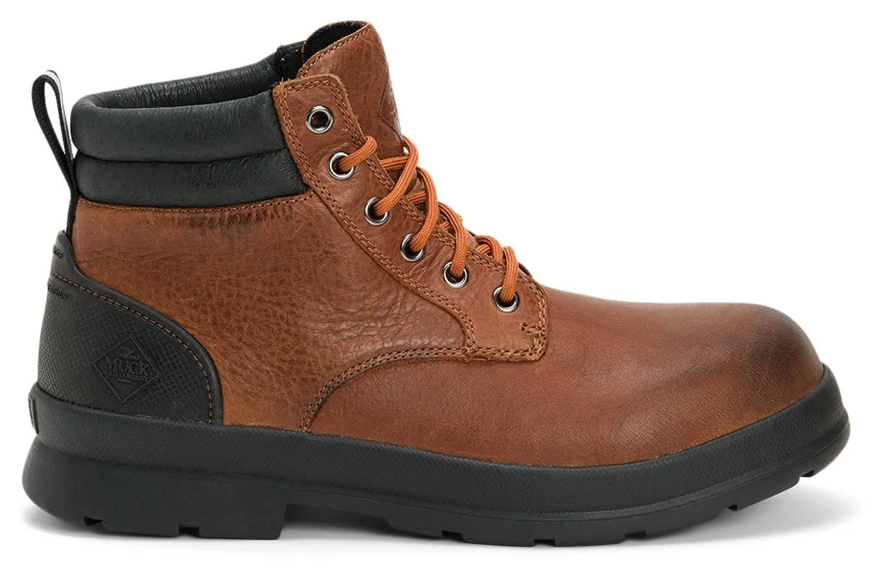 Muck Boots Chore Farm Mens Leather Lace Up Ankle Boot