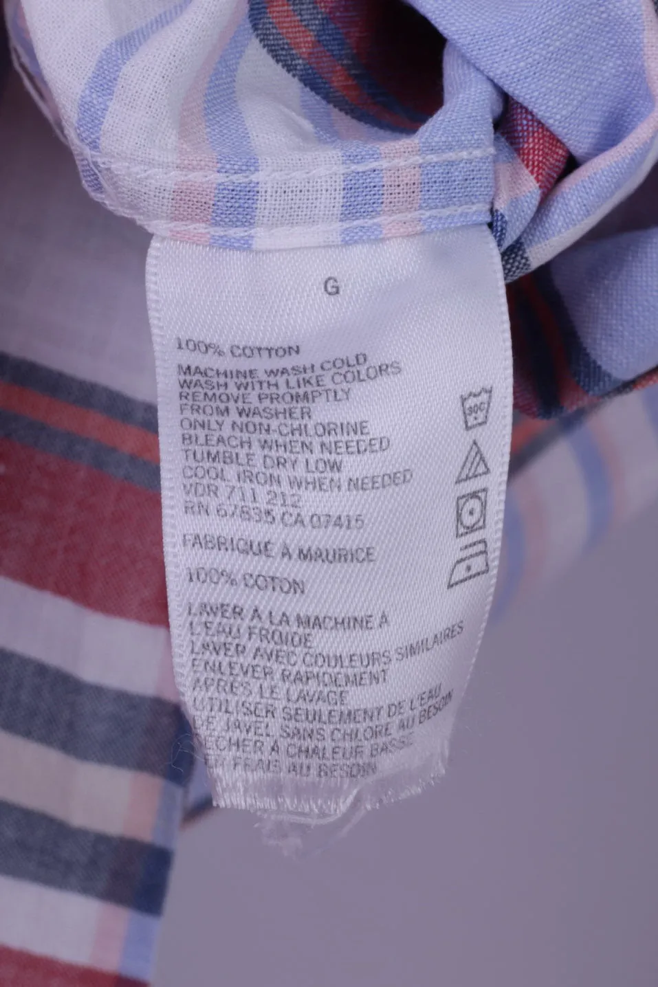 Nautica Mens L Casual Shirt Blue Check Heritage Fit 100% Cotton Long Sleeve