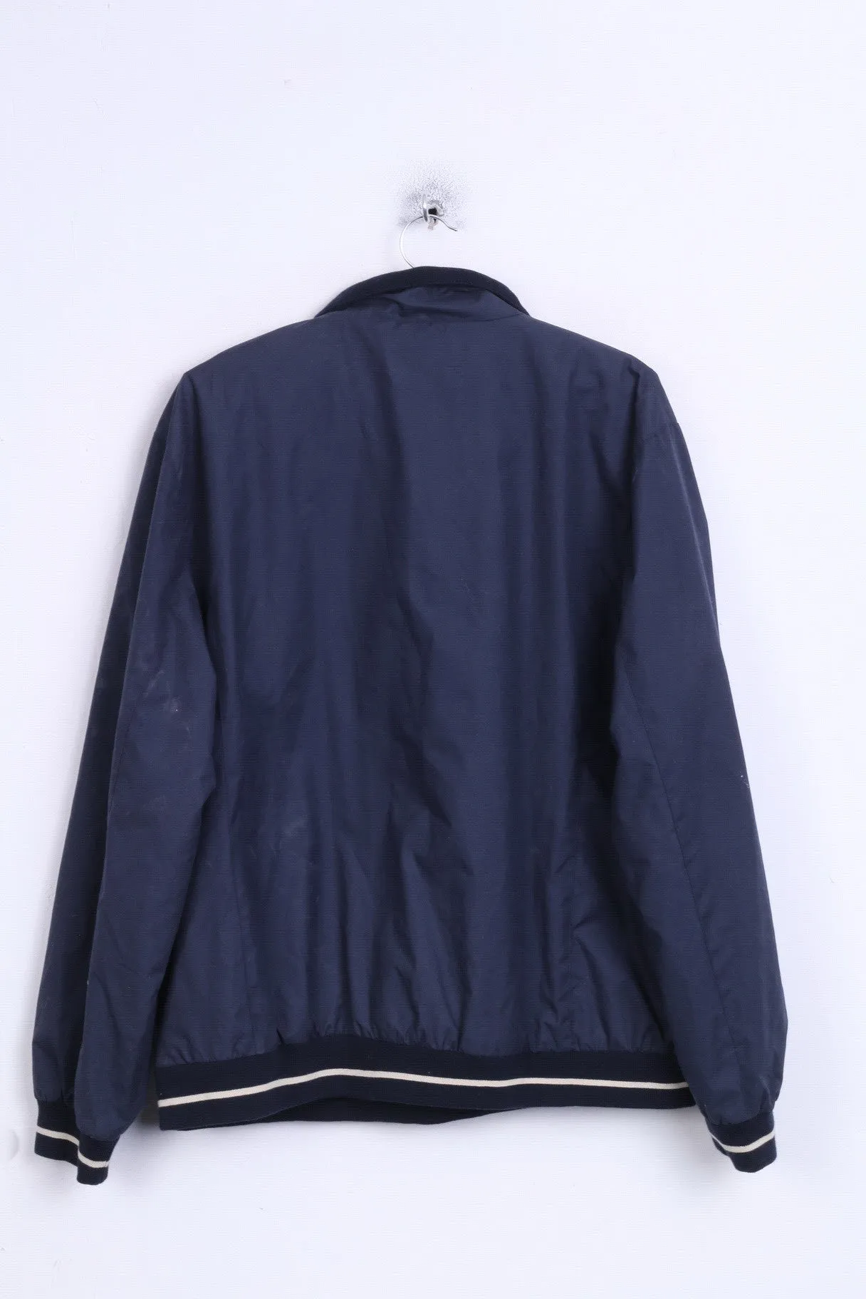 New FROTI Sport Mens XL Track Top Jacket Navy Zip Neck Teflon