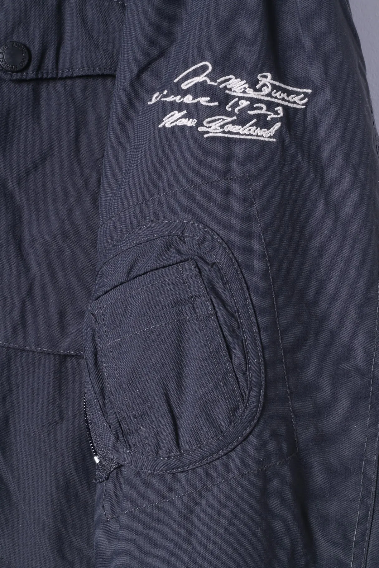 New Zealand Auckland Mens XXL Jacket Navy Padded Removable Lining Hidden Hood Top