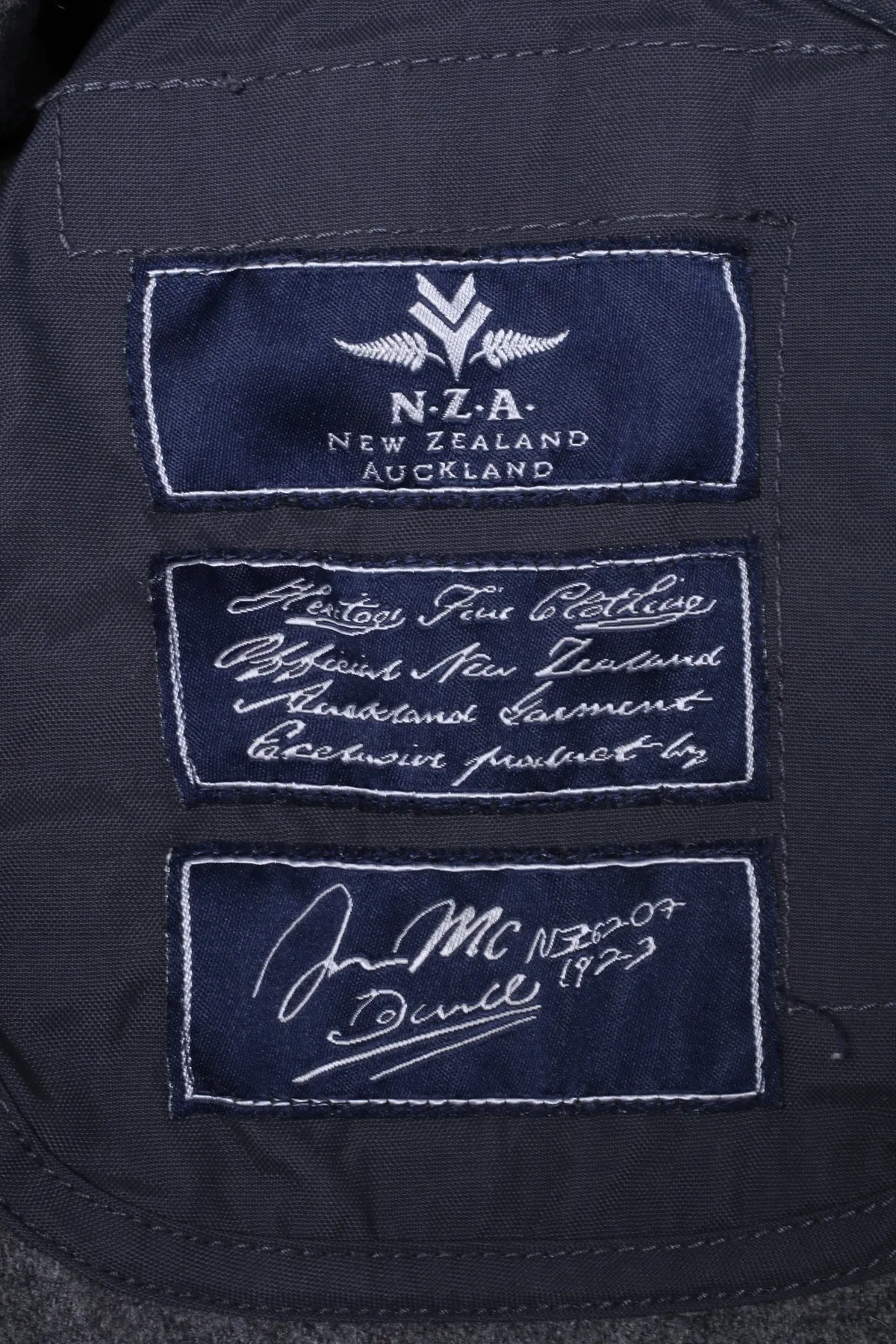 New Zealand Auckland Mens XXL Jacket Navy Padded Removable Lining Hidden Hood Top