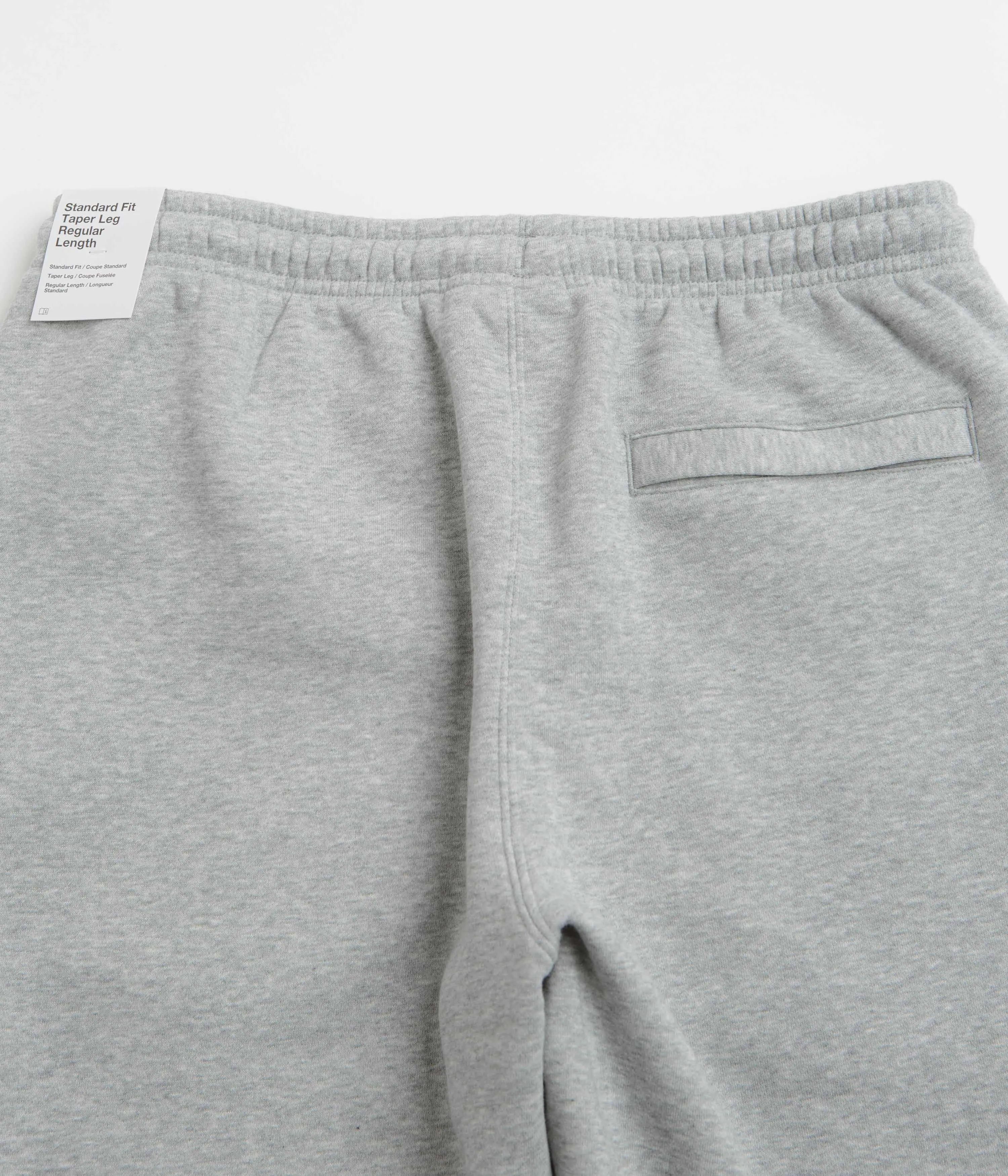 Nike Club Joggers - Dark Grey Heather / Light Smoke Grey / White