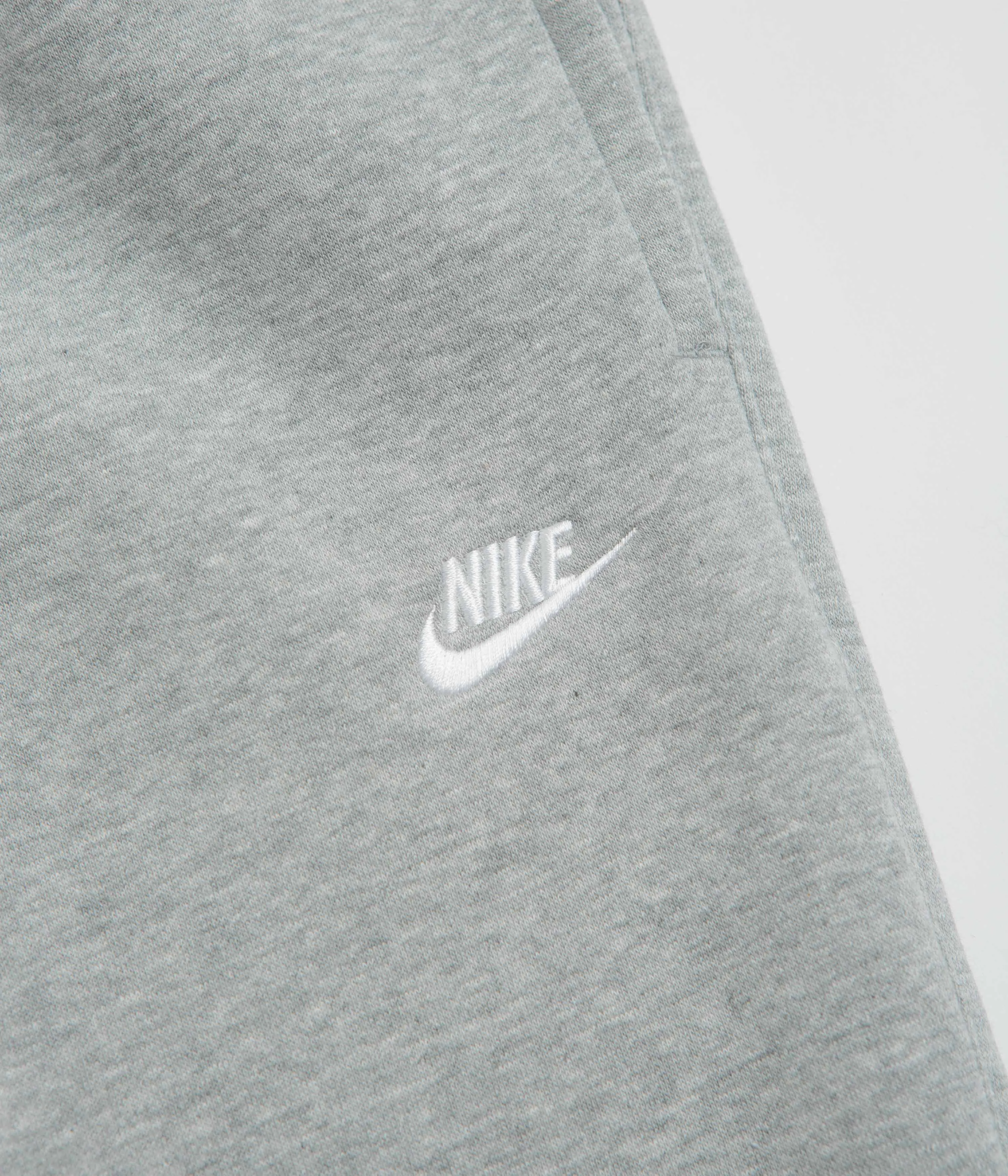 Nike Club Joggers - Dark Grey Heather / Light Smoke Grey / White