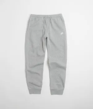 Nike Club Joggers - Dark Grey Heather / Light Smoke Grey / White