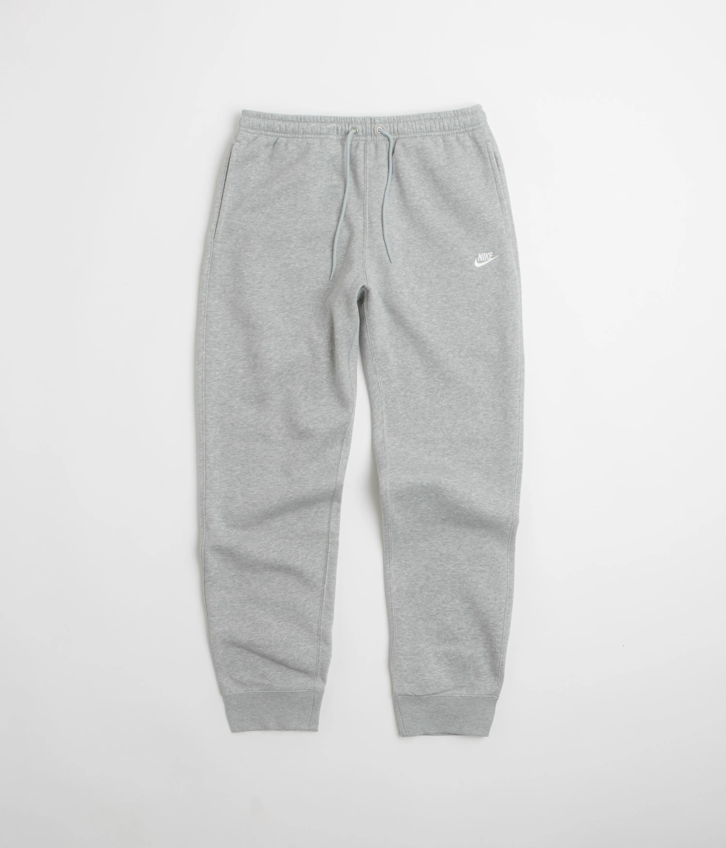 Nike Club Joggers - Dark Grey Heather / Light Smoke Grey / White
