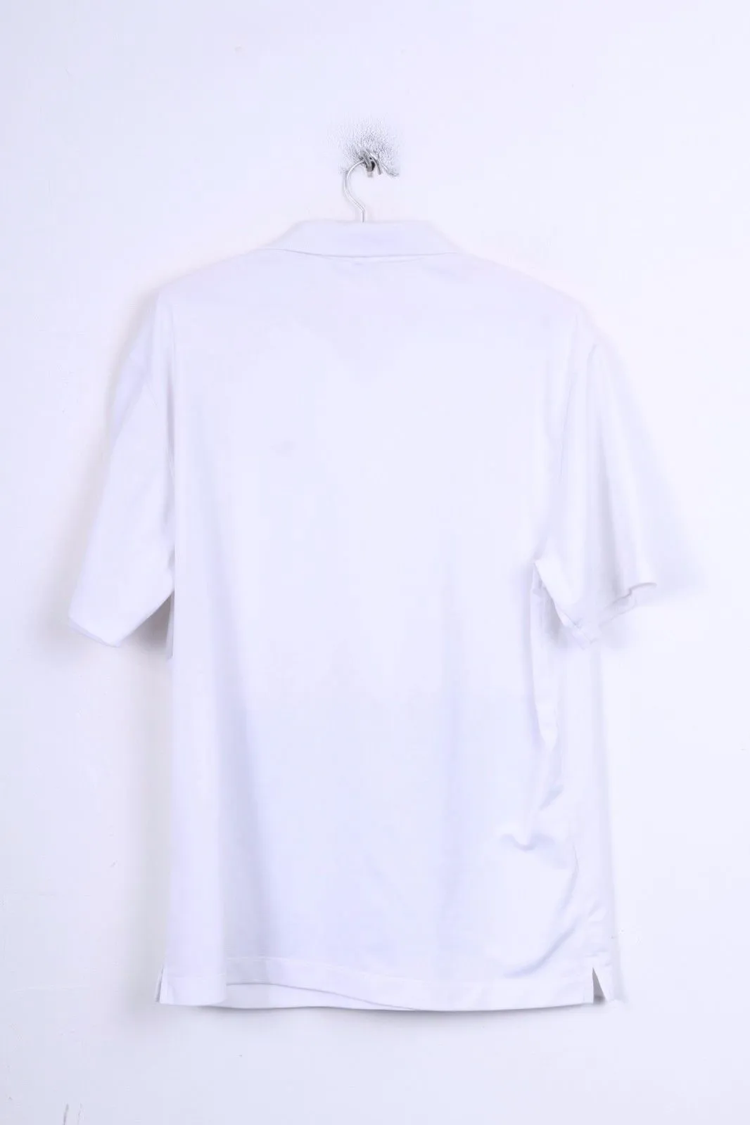 Nike Golf Mens L Polo Shirt White Sport Dri-Fit Training