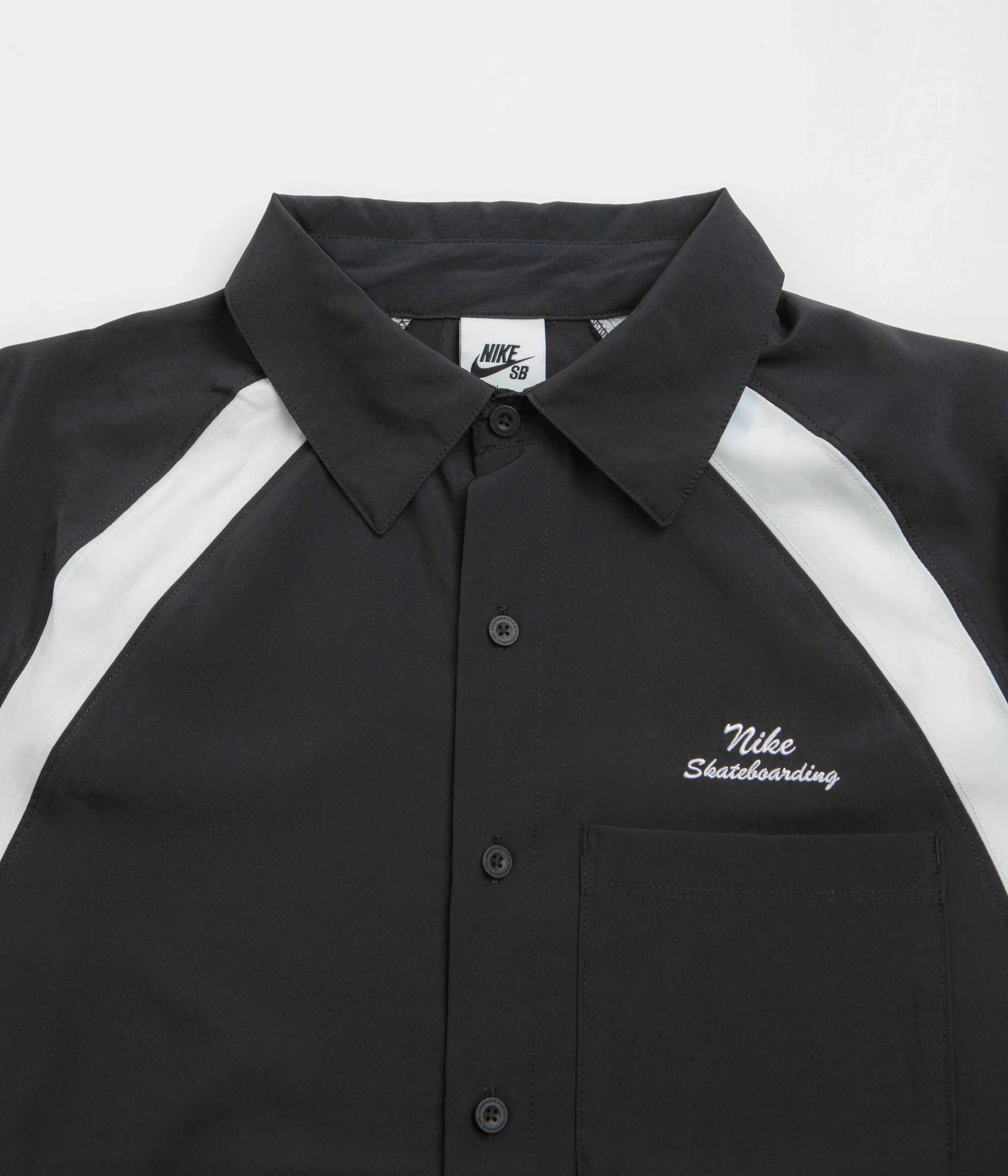 Nike SB Bowler Shirt - Black / White / White