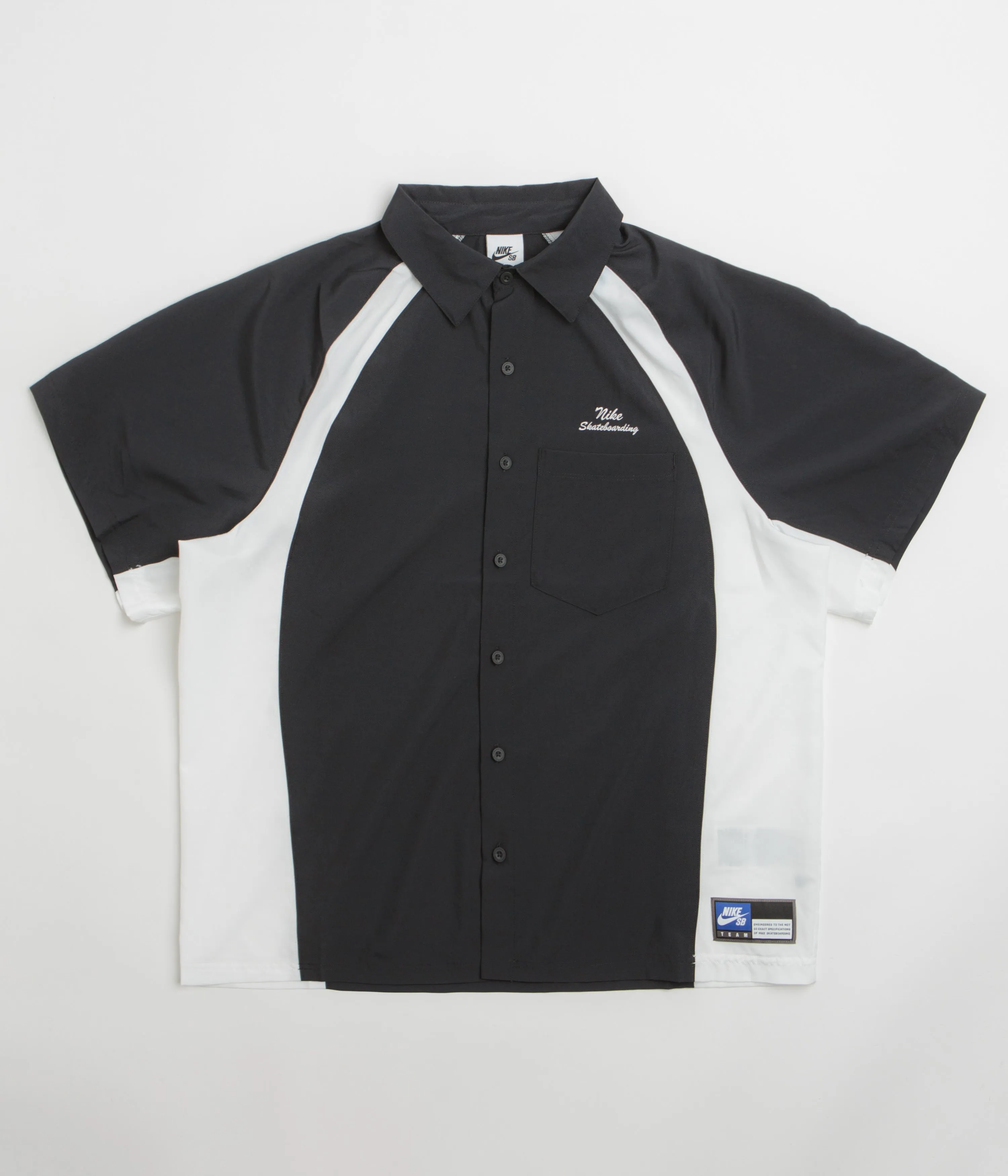 Nike SB Bowler Shirt - Black / White / White