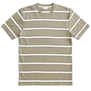 Norse Projects Johannes Organic Multicolour Stripe T-shirt Clay
