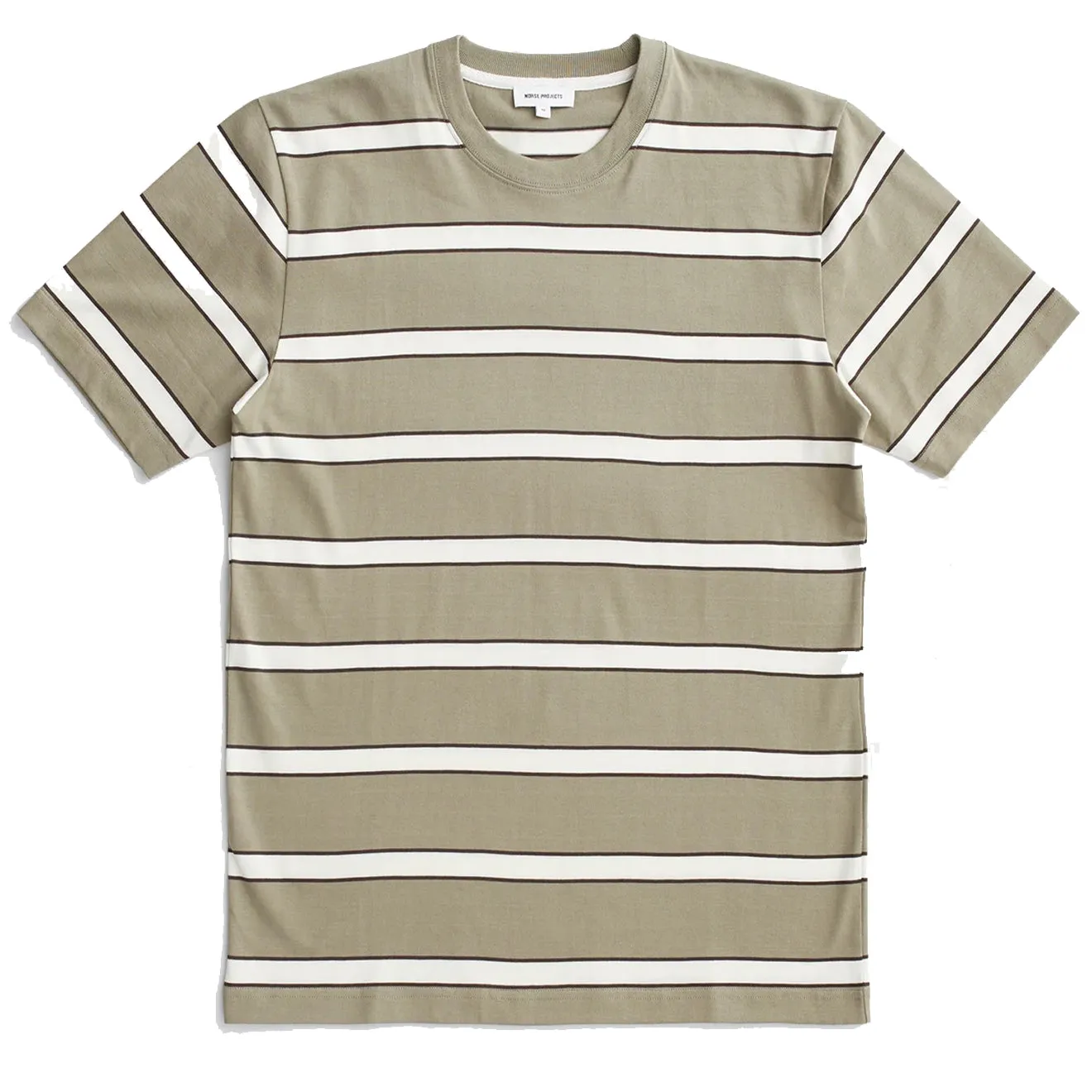 Norse Projects Johannes Organic Multicolour Stripe T-shirt Clay