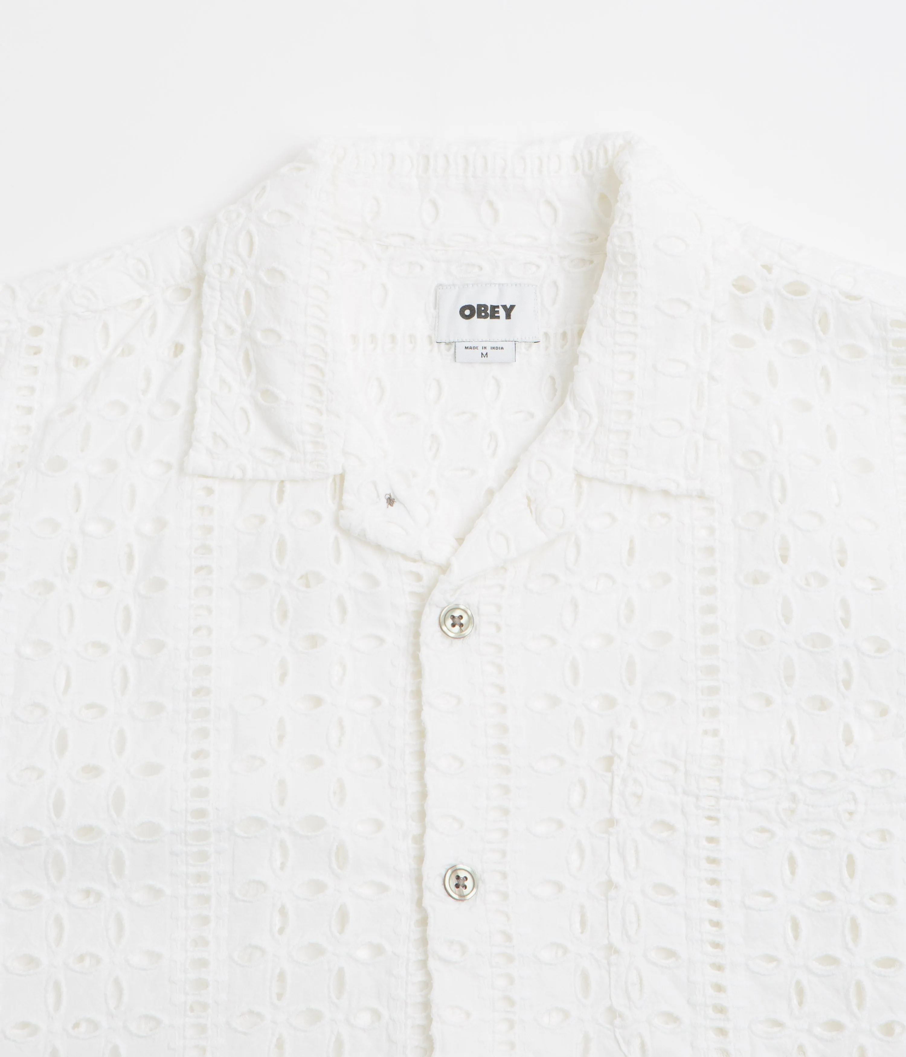 Obey Ayers Short Sleeve Shirt - White