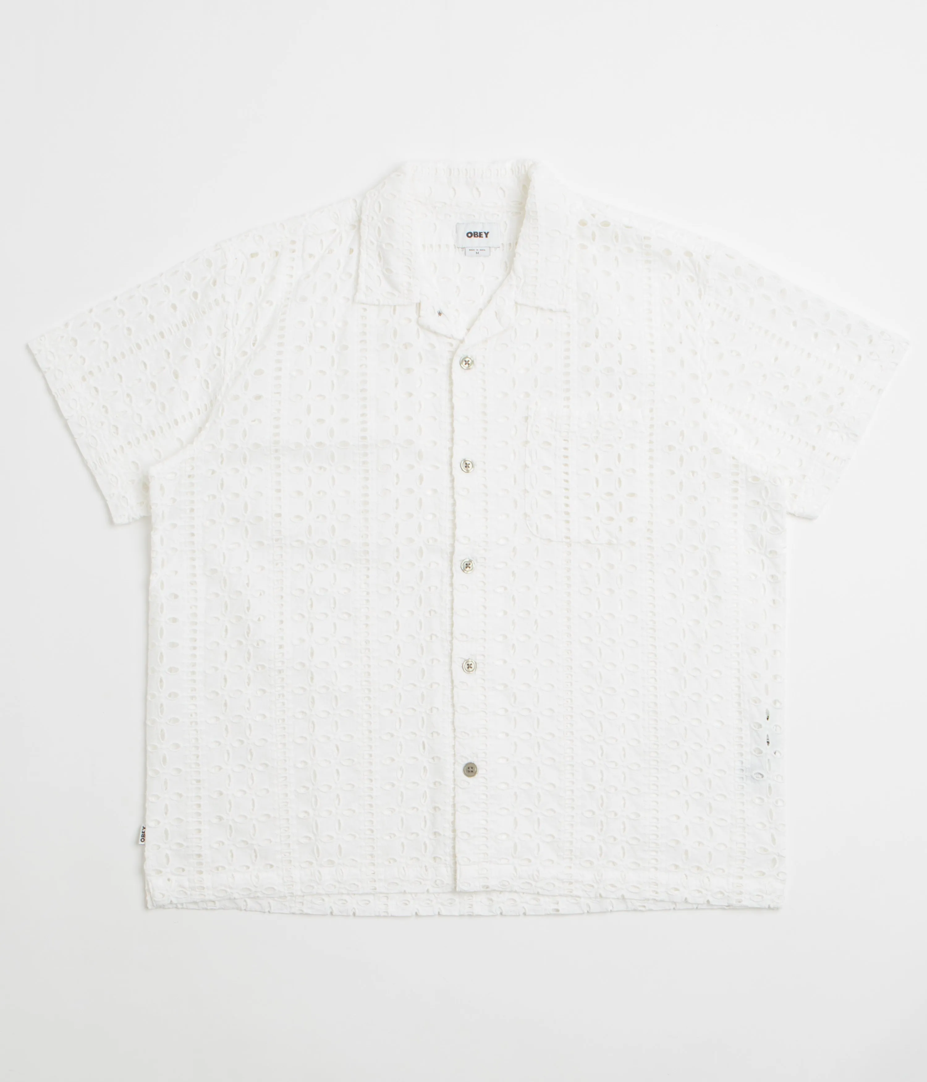 Obey Ayers Short Sleeve Shirt - White