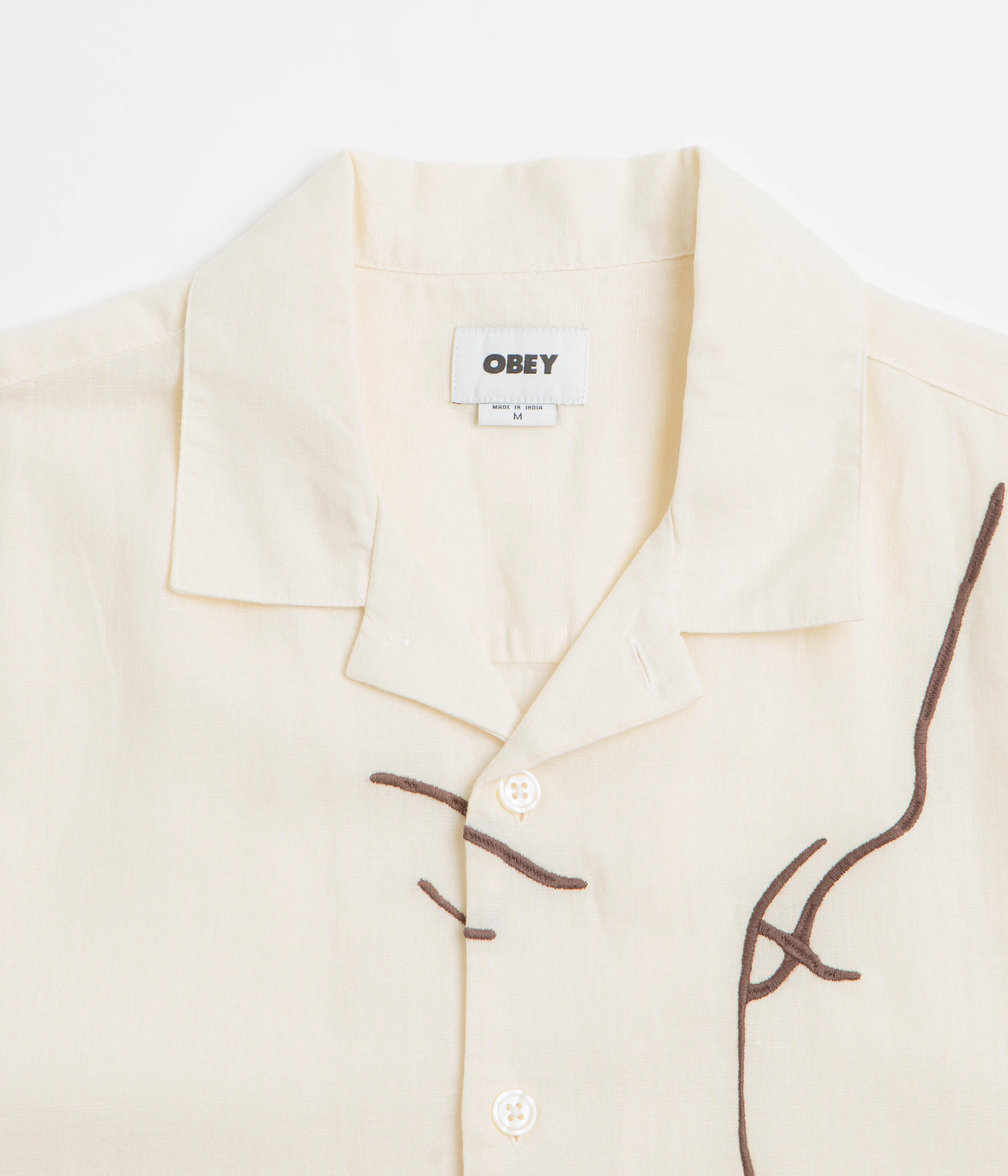 Obey Frances Short Sleeve Shirt - Unbleached Multi