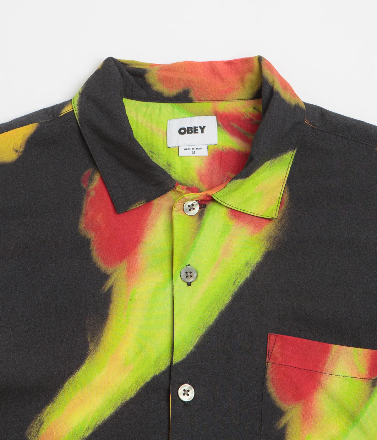 Obey Kinney Short Sleeve Shirt - Black Multi