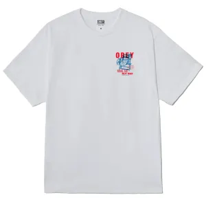Obey Printing Press Make Art White