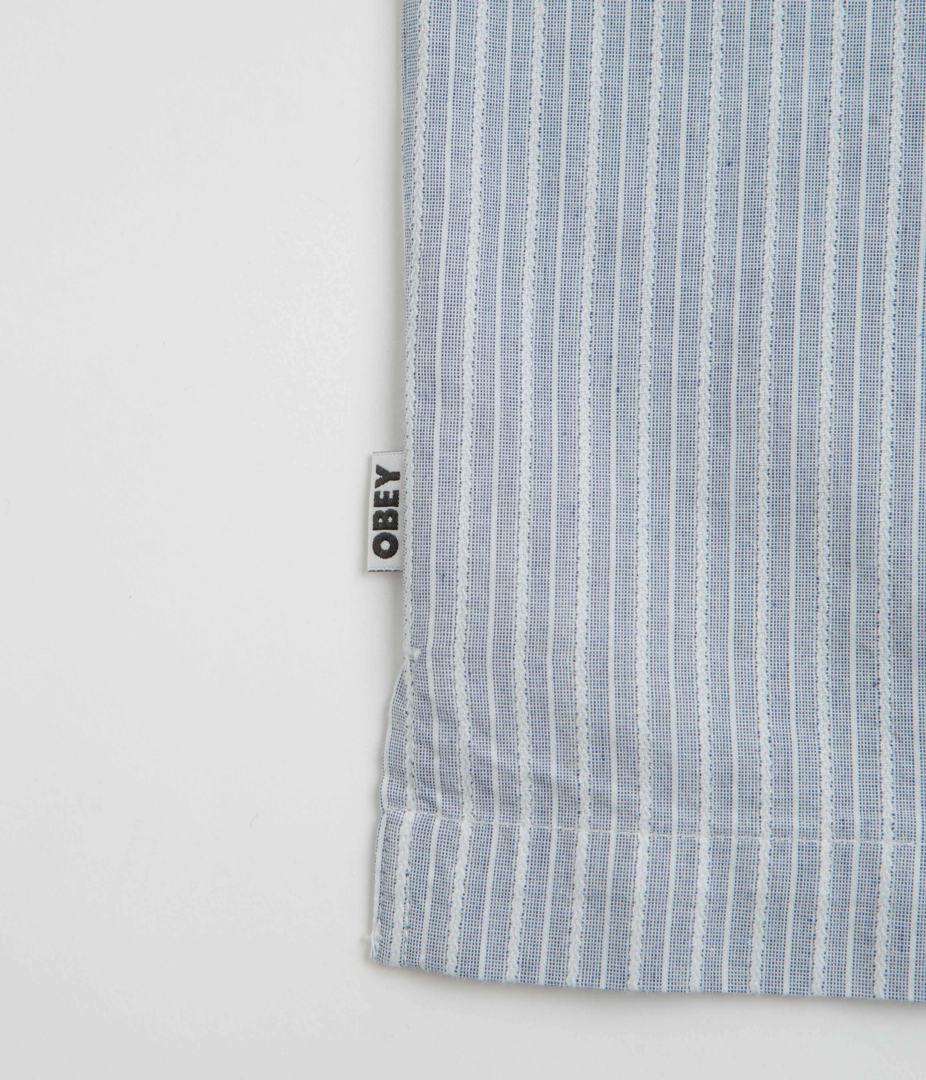 Obey Reducer Short Sleeve Shirt - Blue Fog Multi