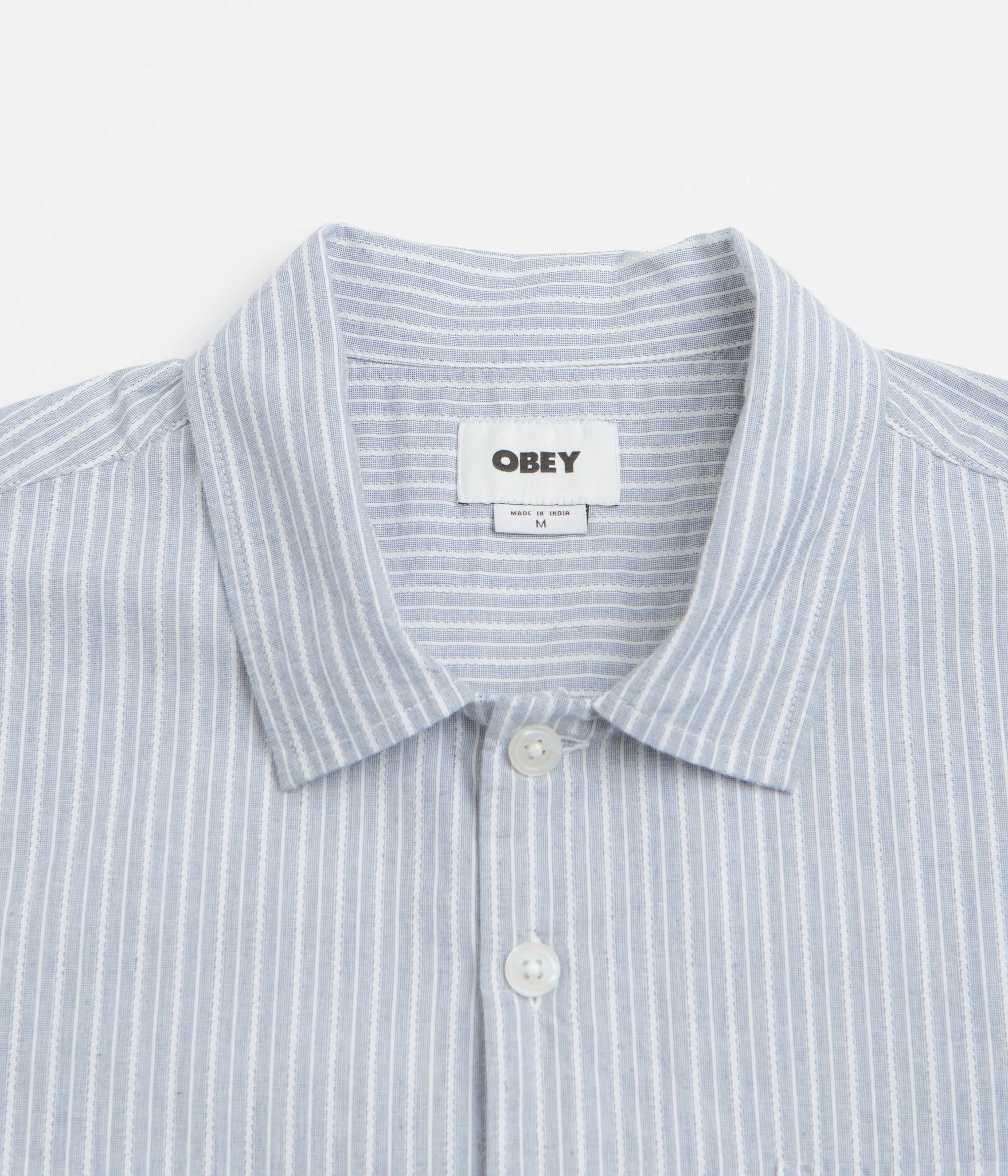 Obey Reducer Short Sleeve Shirt - Blue Fog Multi