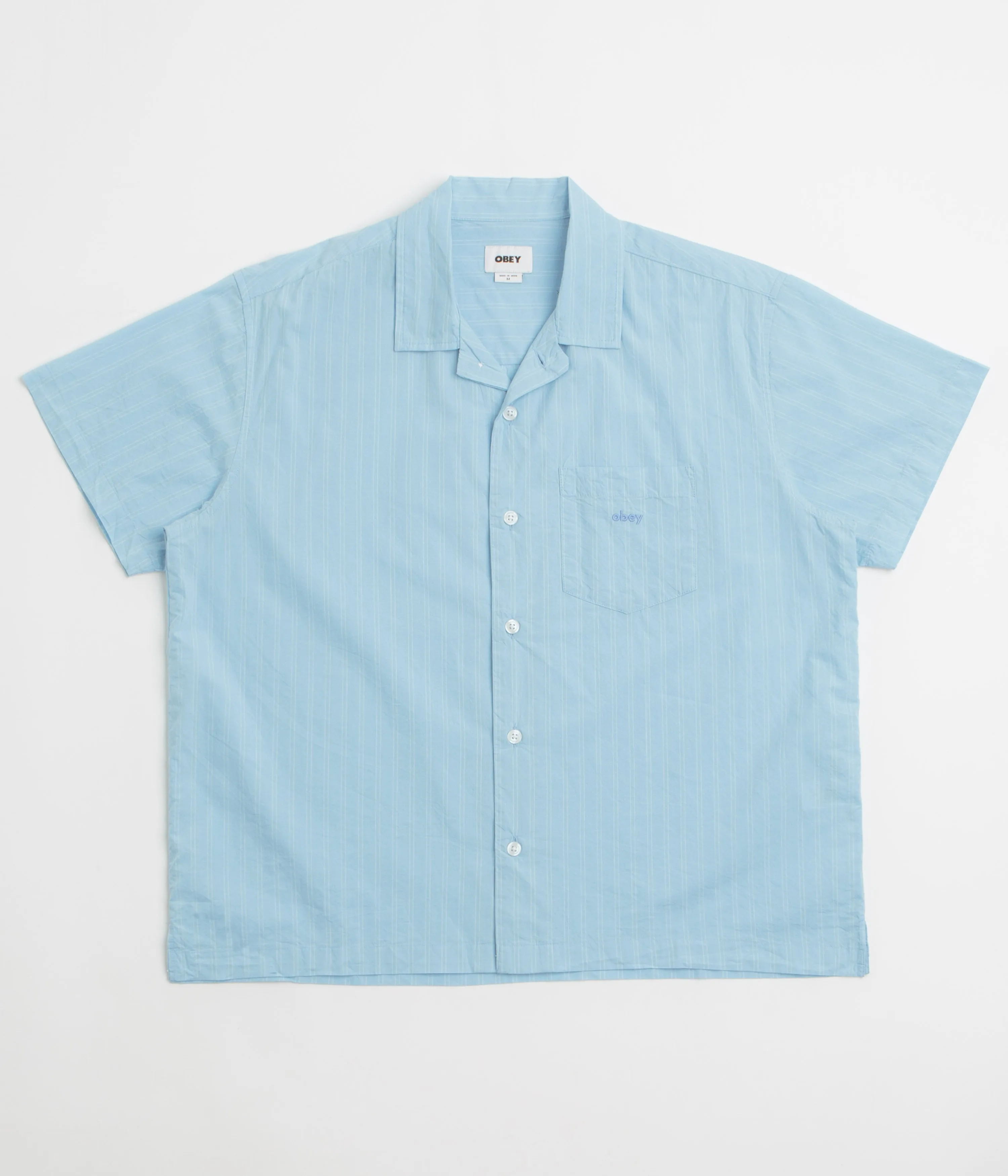 Obey Rizzo Short Sleeve Shirt - Cerulean Multi
