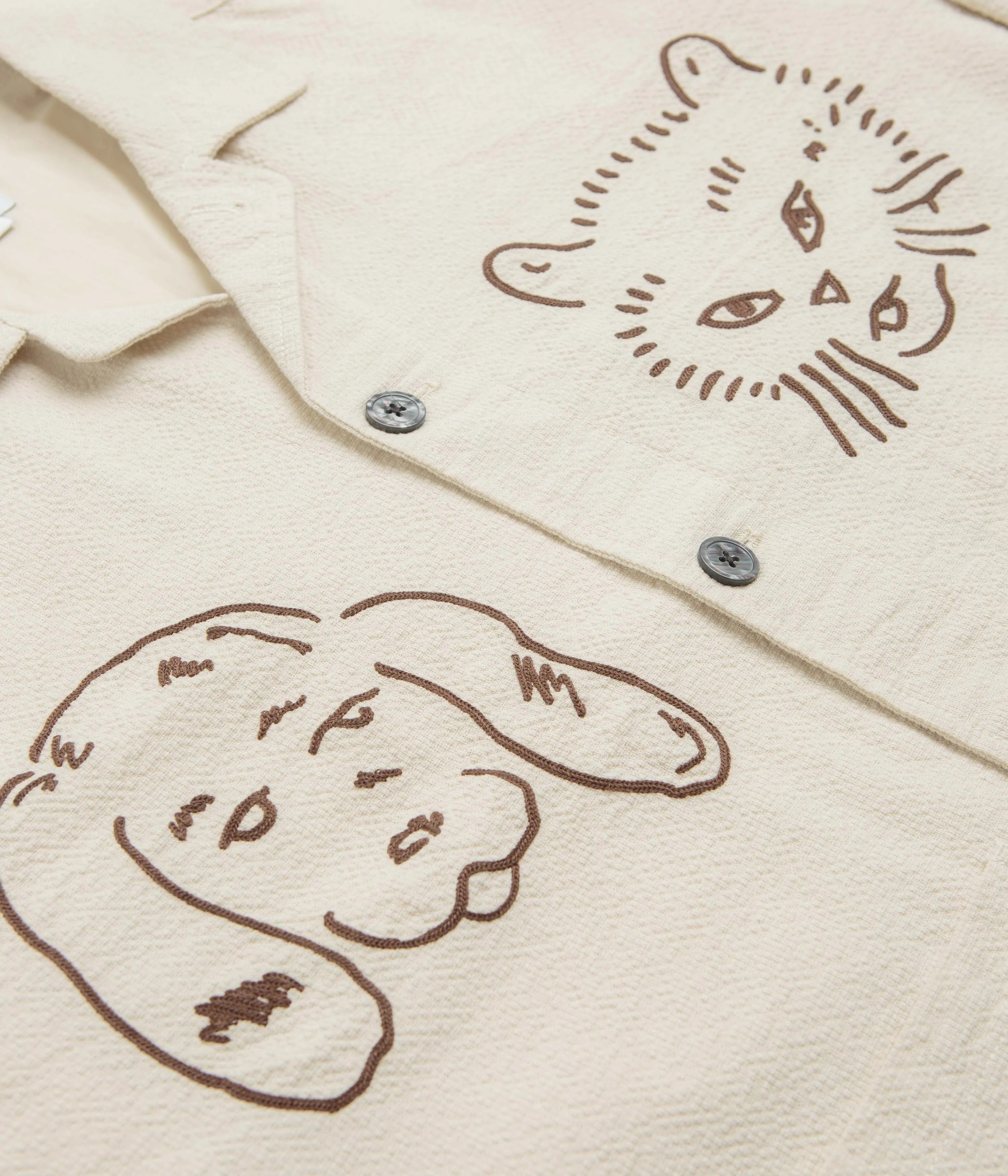 Obey Vesta Shirt Jacket - Egret