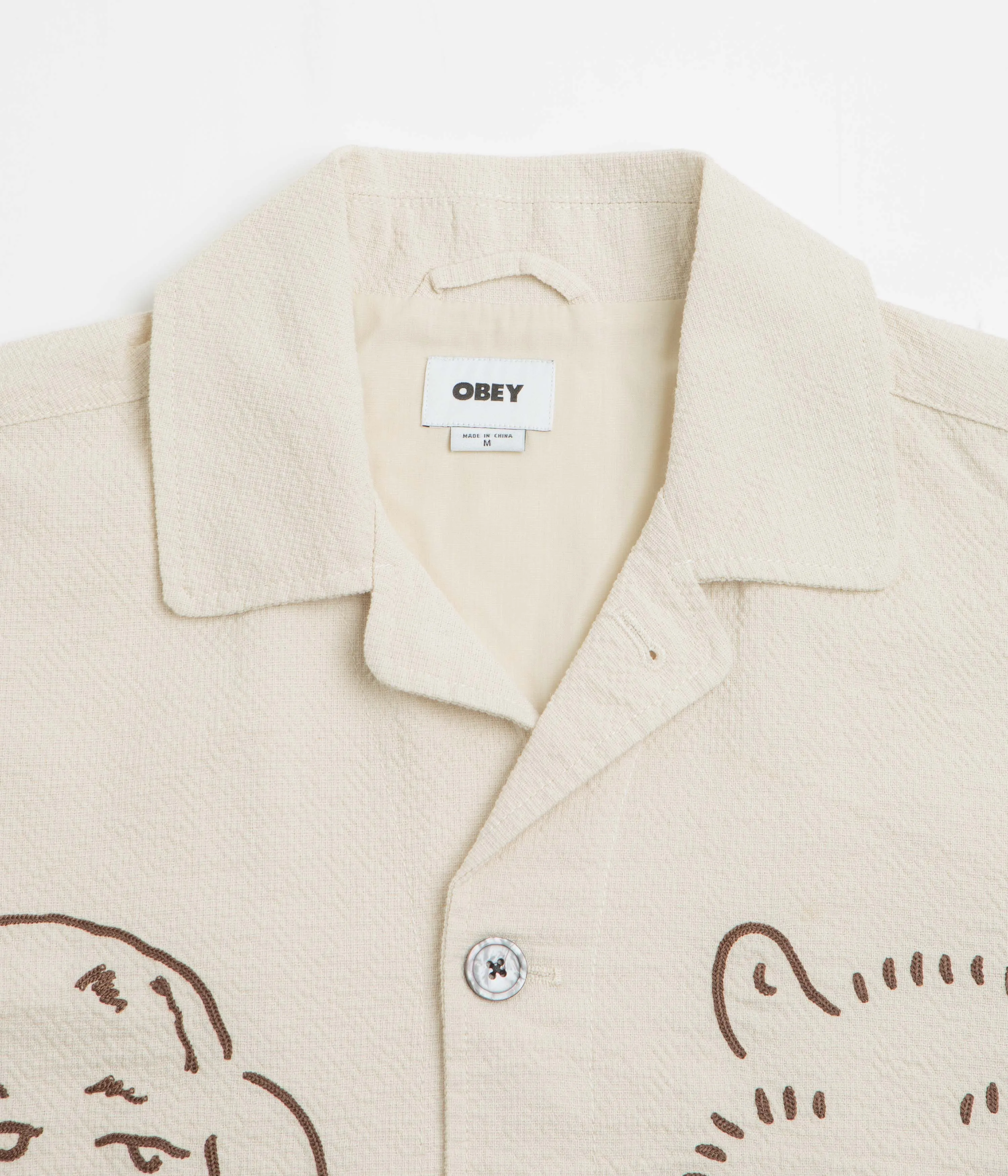 Obey Vesta Shirt Jacket - Egret