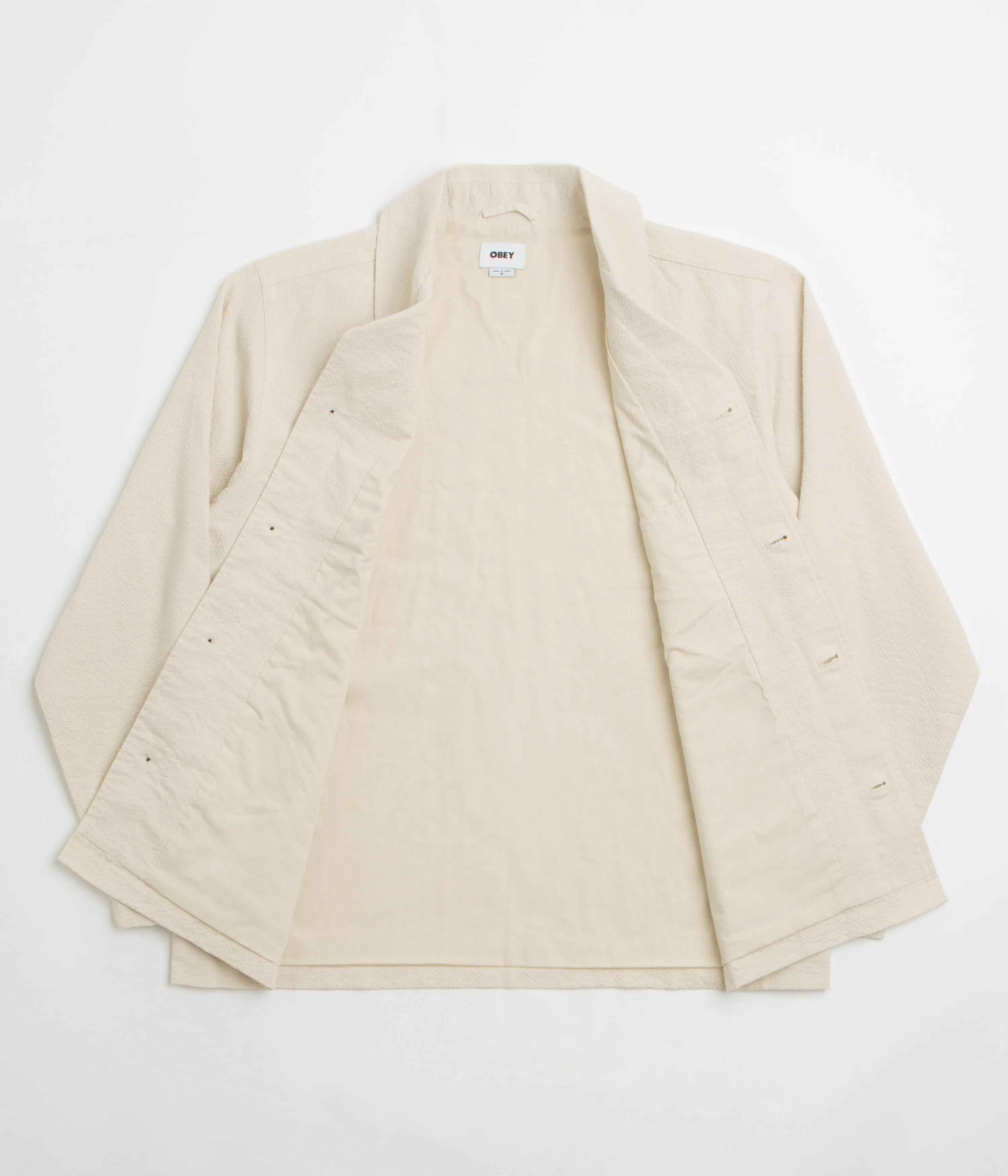 Obey Vesta Shirt Jacket - Egret