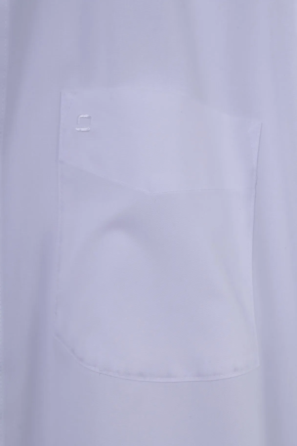 Olymp Luxor Mens L Casual Shirt White Cotton Modern Fit Long Sleeve Top