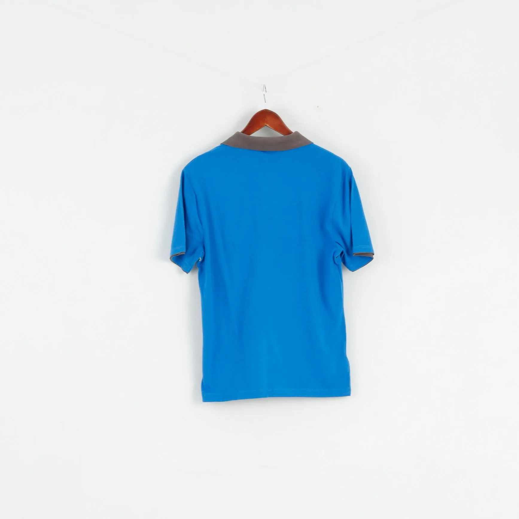 Original Penguin Mens M Polo Shirt Blue Cotton Classic Fit Logo Top