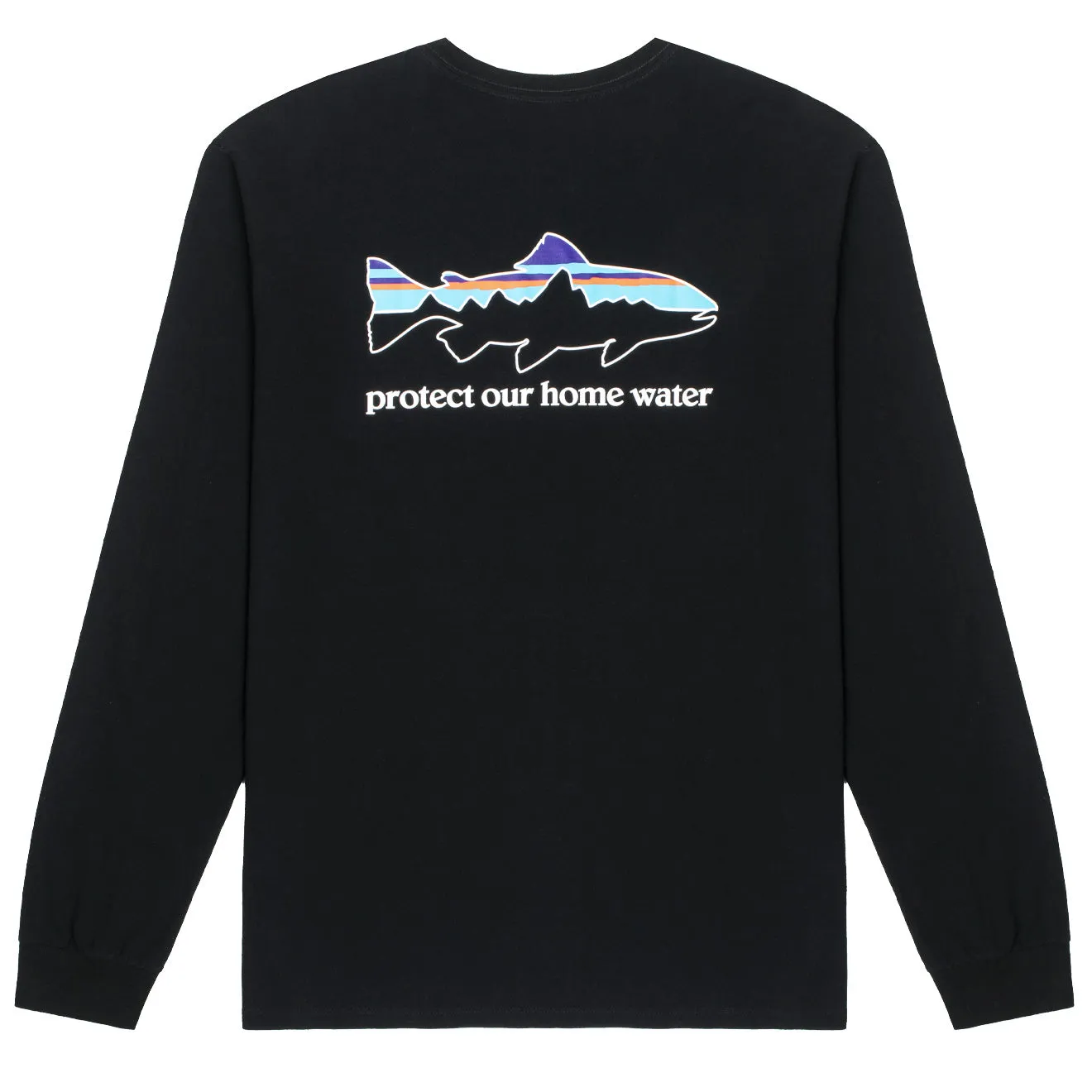 Patagonia Long Sleeved Home Water Trout Responsibili-Tee Black