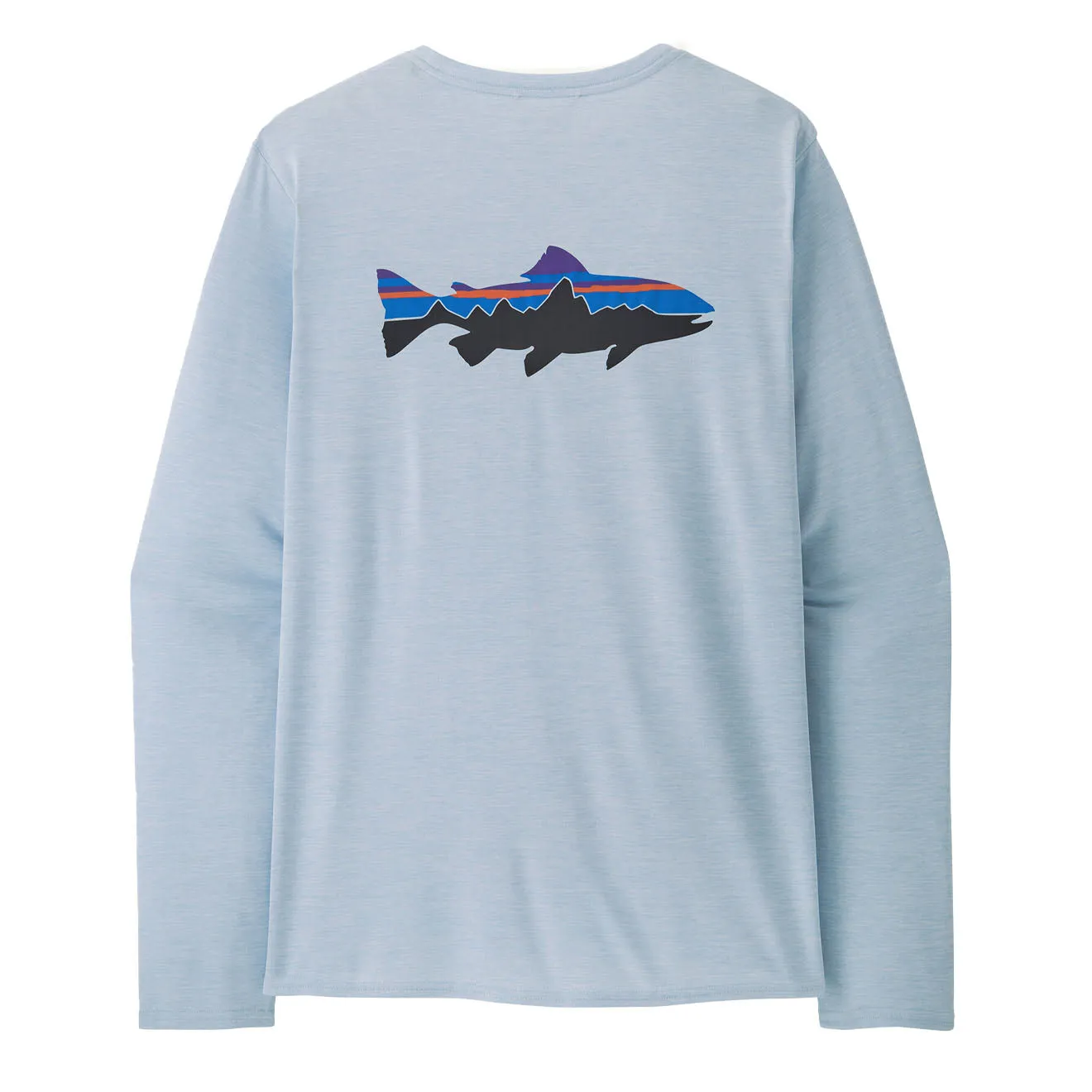 Patagonia L/S Cap Cool Daily Graphic Shirt Waters Fitz Roy Trout / Fleck Blue
