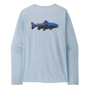 Patagonia L/S Cap Cool Daily Graphic Shirt Waters Fitz Roy Trout / Fleck Blue