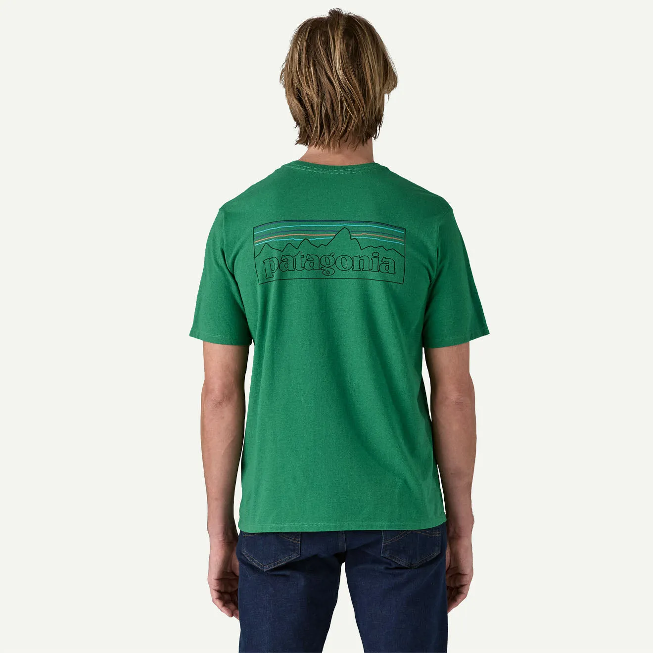 Patagonia P-6 Logo Responsibili-Tee P-6 Outline / Heartleaf Green