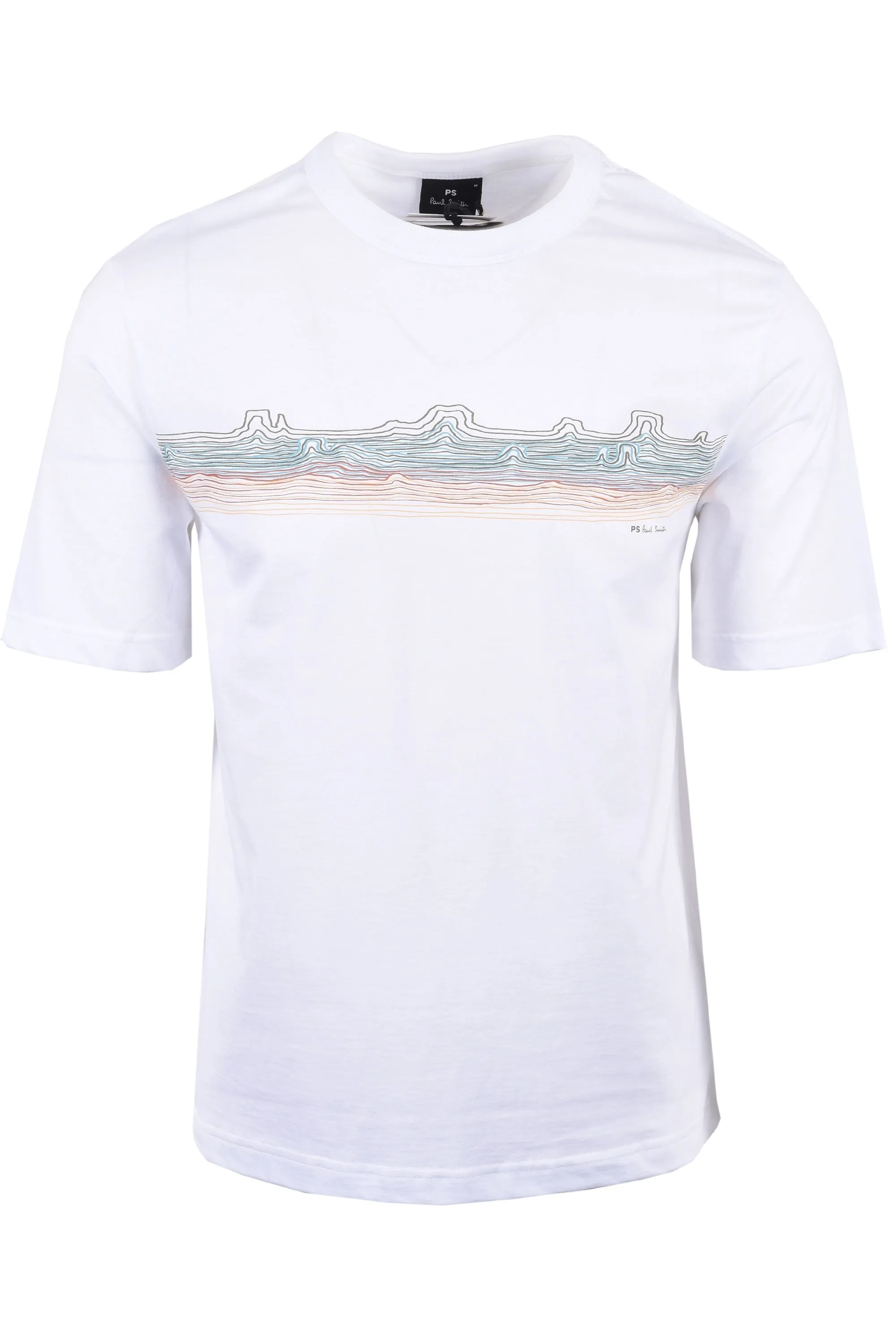 Paul Smith Reg Fit SS T-shirt Desert Stripe White