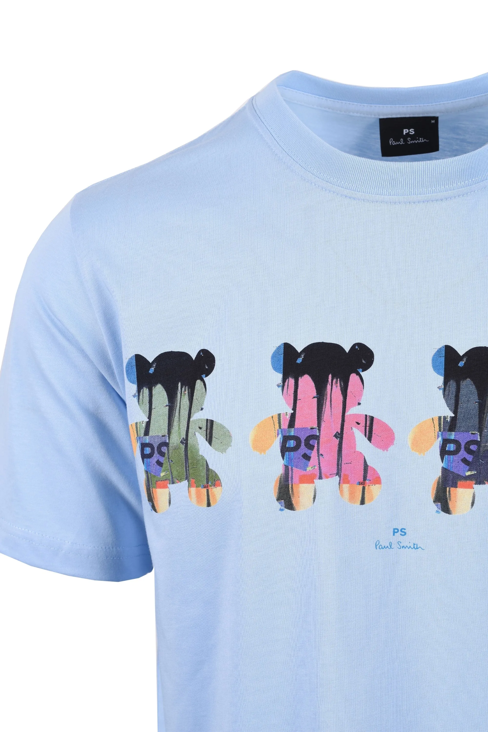 Paul Smith Reg Fit Ss Teddy T-shirt Light Blue