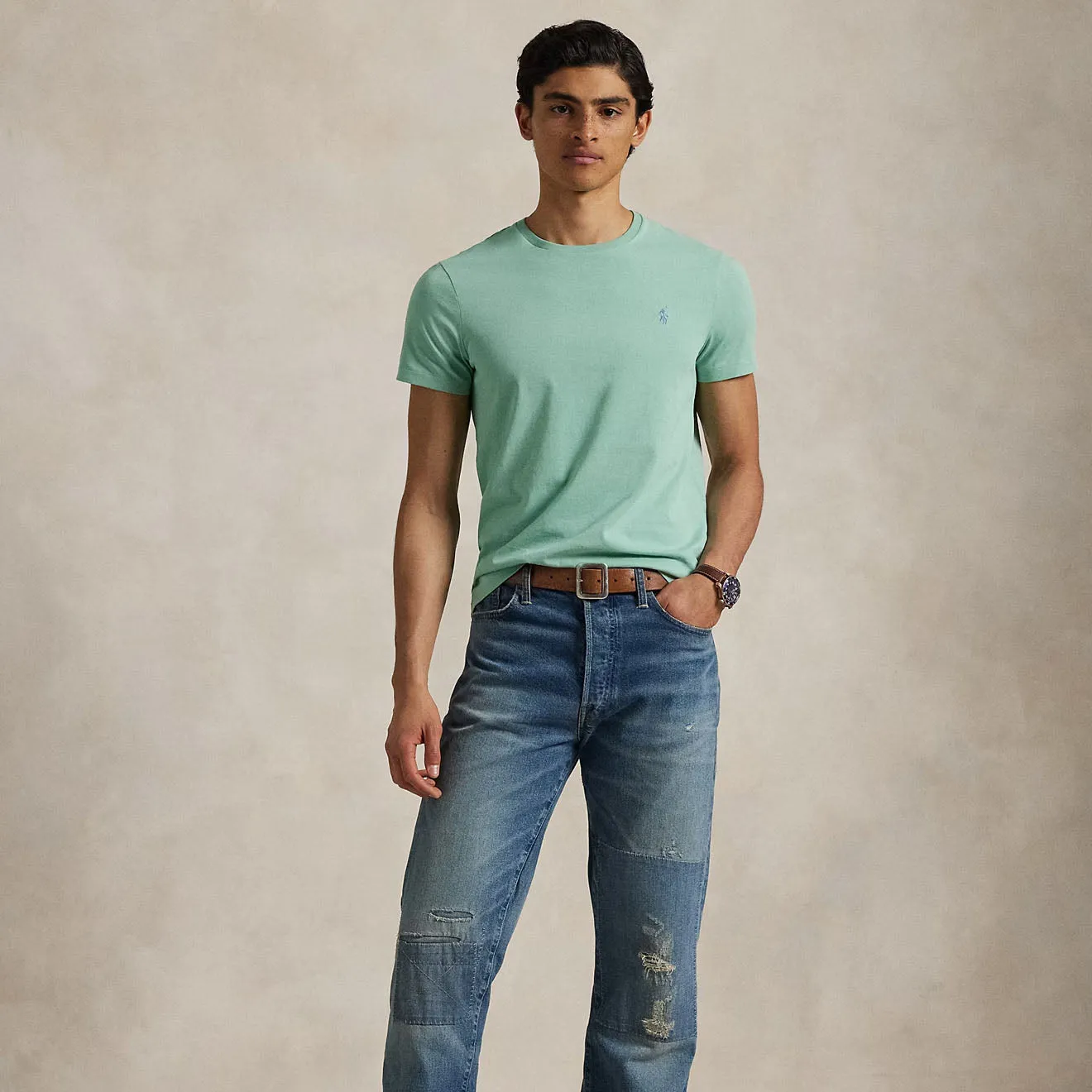 Polo Ralph Lauren Custom Slim Crewneck T-Shirt Celadon