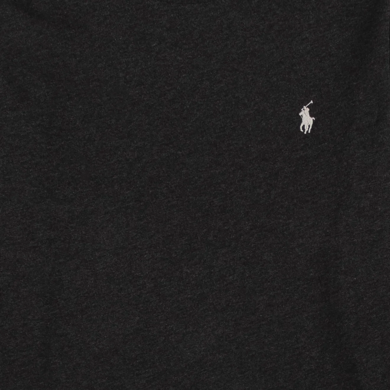 Polo Ralph Lauren Custom Slim Fit Cotton LS T-Shirt Black Heather