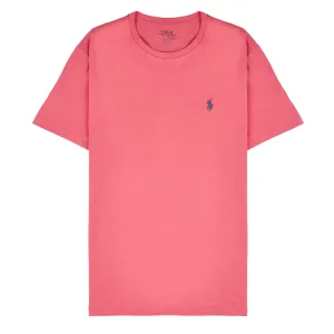 Polo Ralph Lauren Custom Slim Fit Jersey Crewneck T-Shirt Pale Red