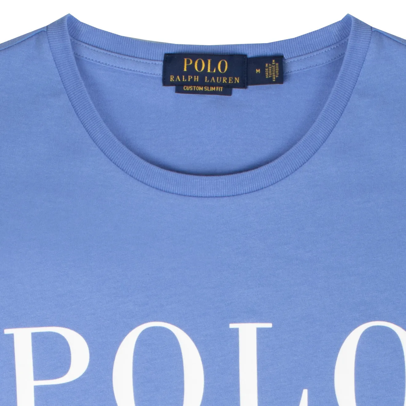 Polo Ralph Lauren Custom Slim Fit Logo Jersey T-Shirt Harbour Island Blue
