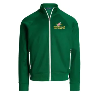 Polo Ralph Lauren Embroidered Plaited Tricot Track Jacket Tennis Green