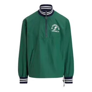 Polo Ralph Lauren Ripstop Quarter-Zip Graphic Jacket Kelly Green