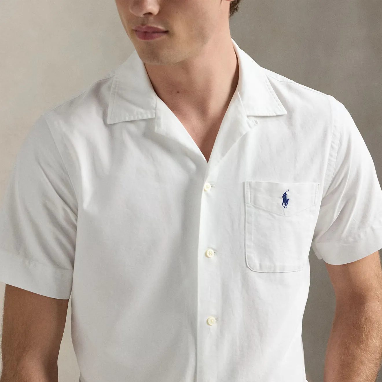 Polo Ralph Lauren Short Sleeve Sport Shirt Classic White