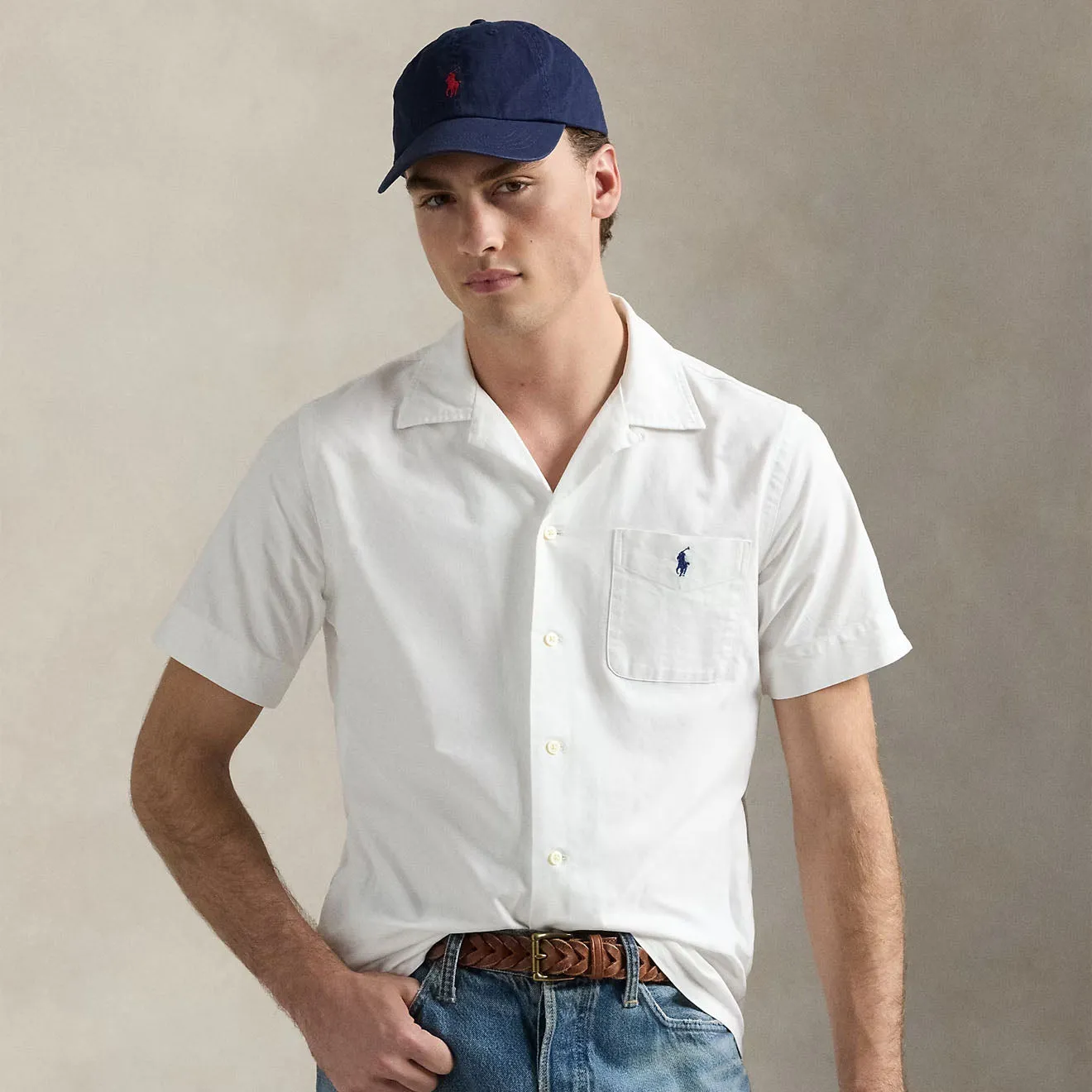Polo Ralph Lauren Short Sleeve Sport Shirt Classic White