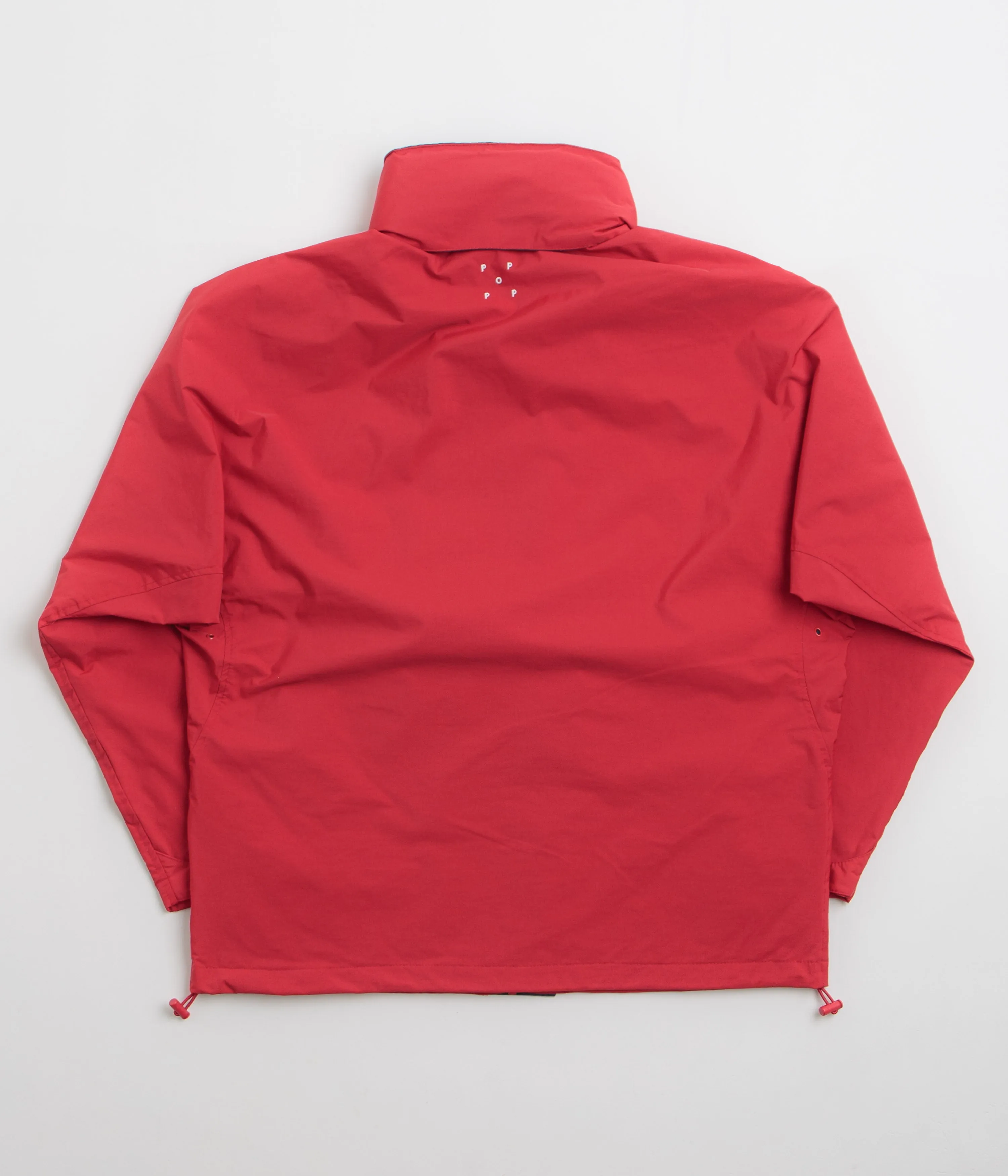 Pop Trading Company Nautical Jacket - Haute Red / Navy