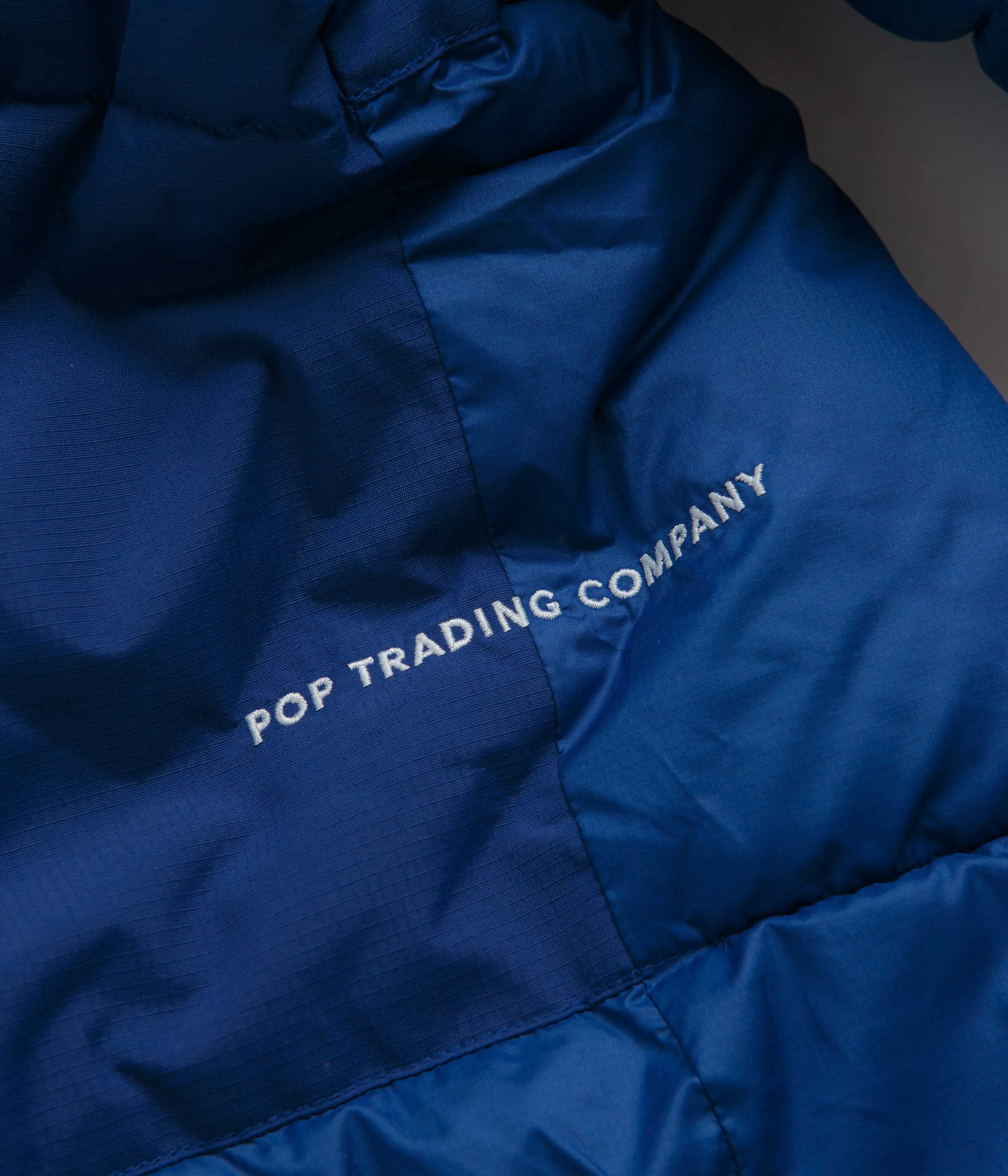 Pop Trading Company Puffer Jacket - Sodalite Blue