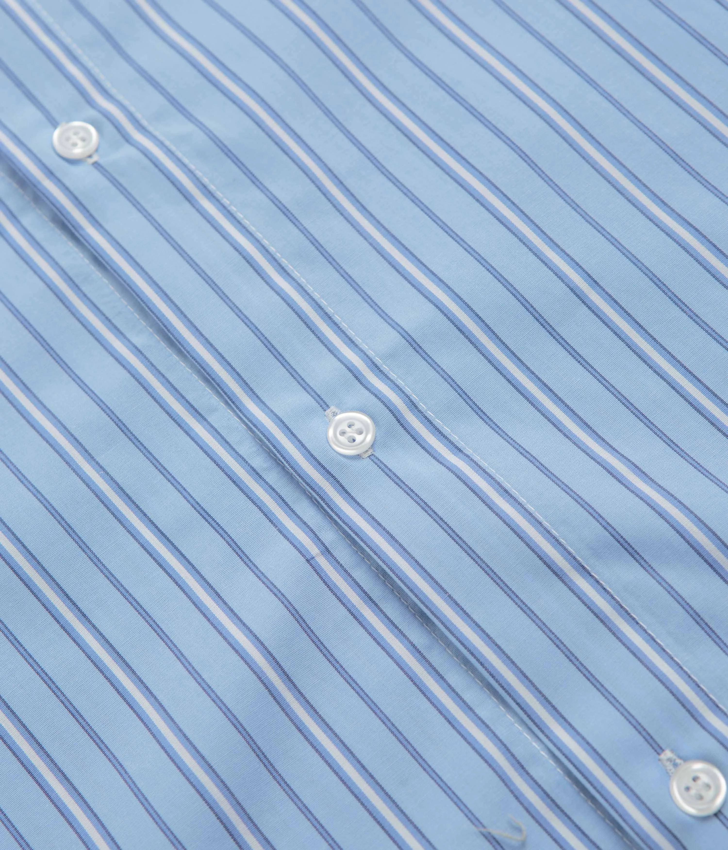 Pop Trading Company Striped Logo Shirt - Blue