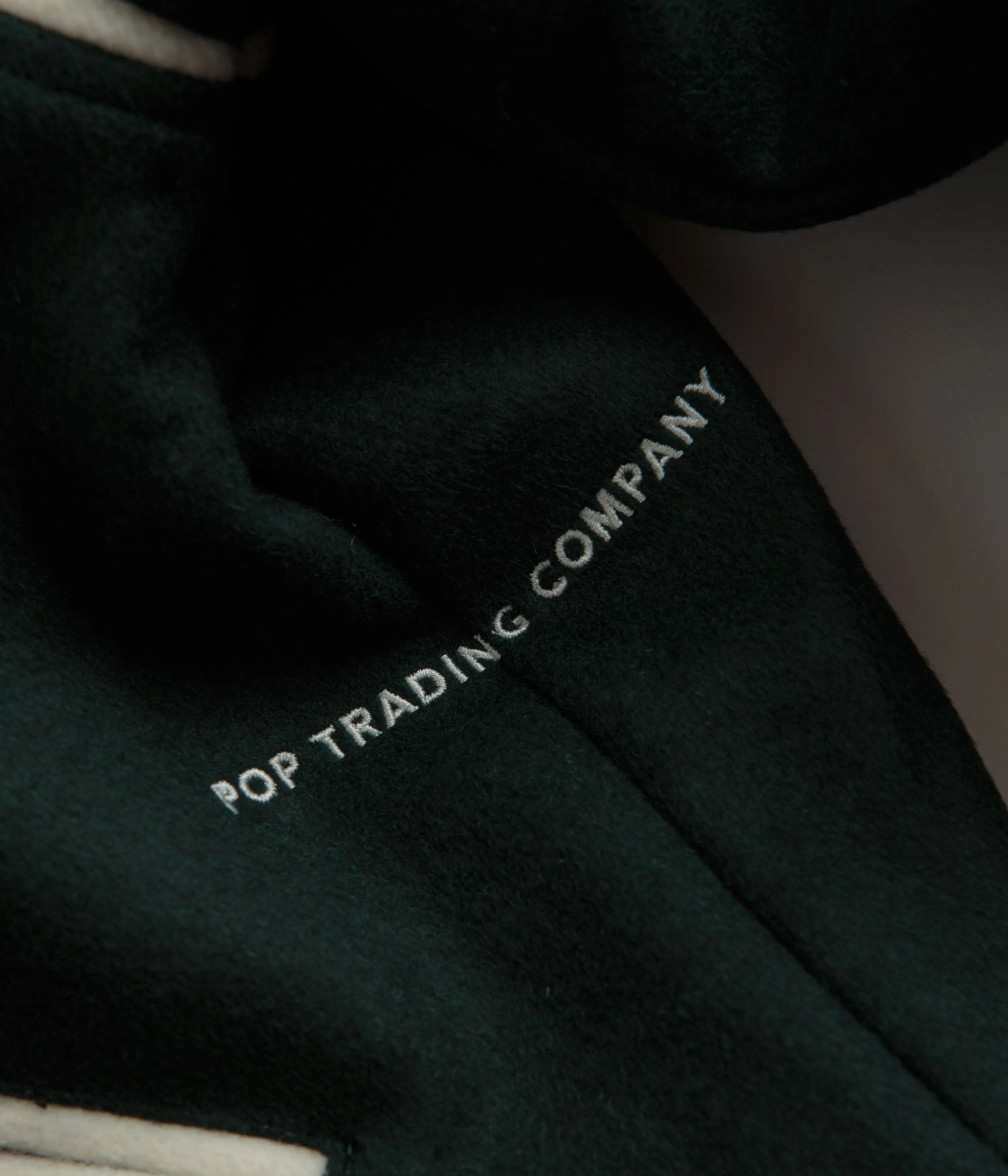 Pop Trading Company x Parra Varsity Jacket - Pine Green